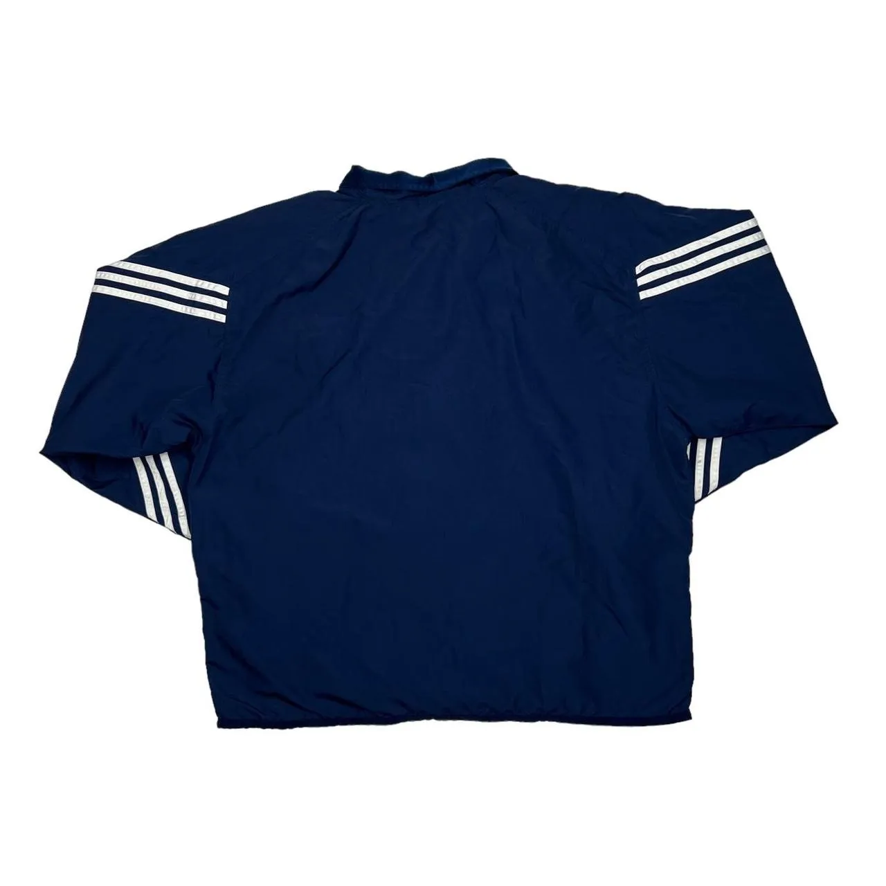 ADIDAS Classic Three Stripe Embroidered Mini Logo Windbreaker Tracksuit Jacket