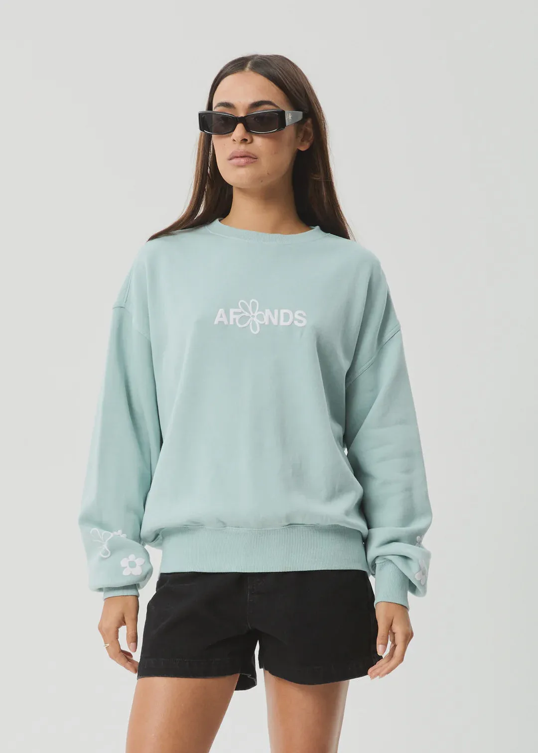 Afends Frolic Crew - Ether Blue