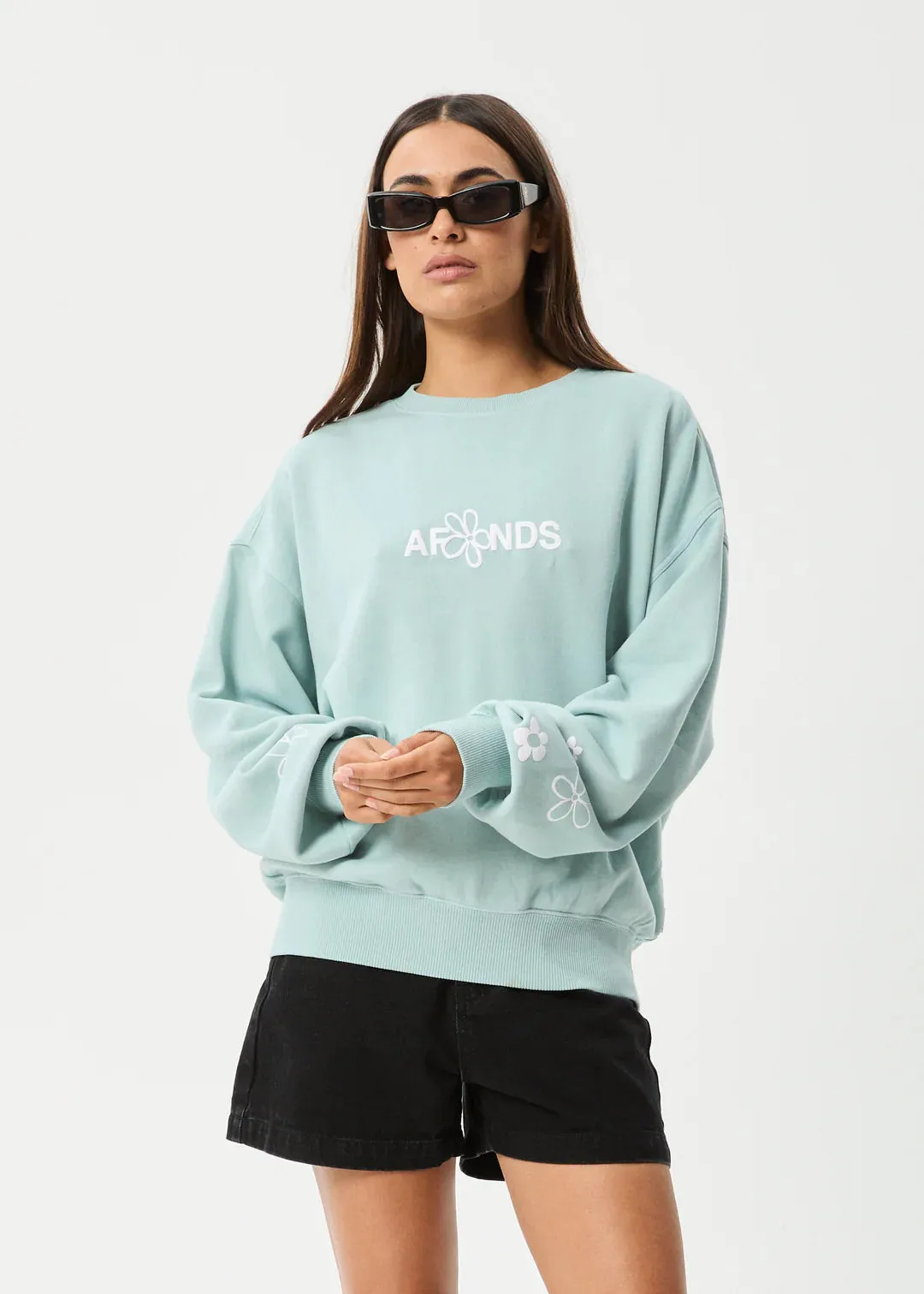 Afends Frolic Crew - Ether Blue