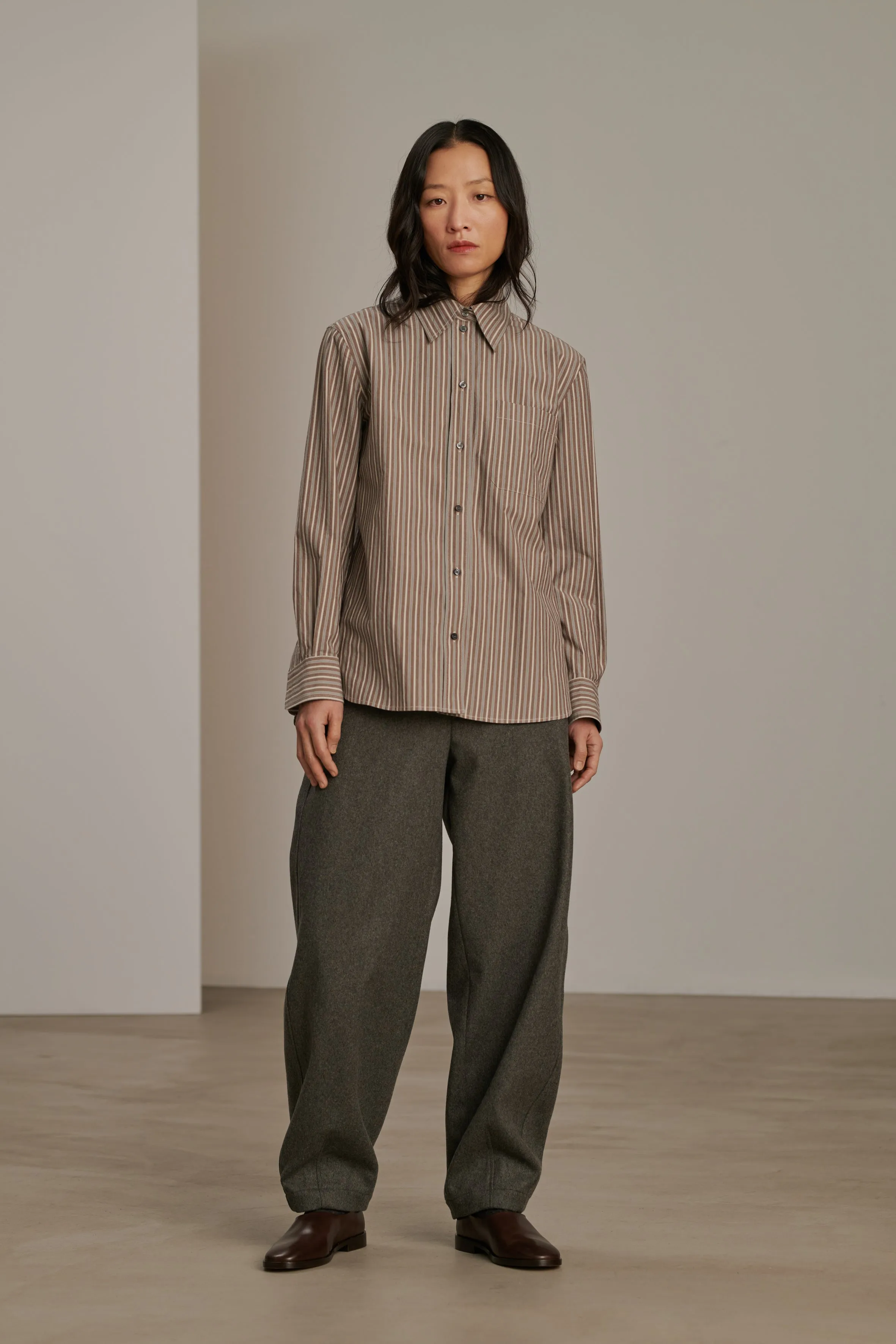 ALPHEE BROWN SHIRT