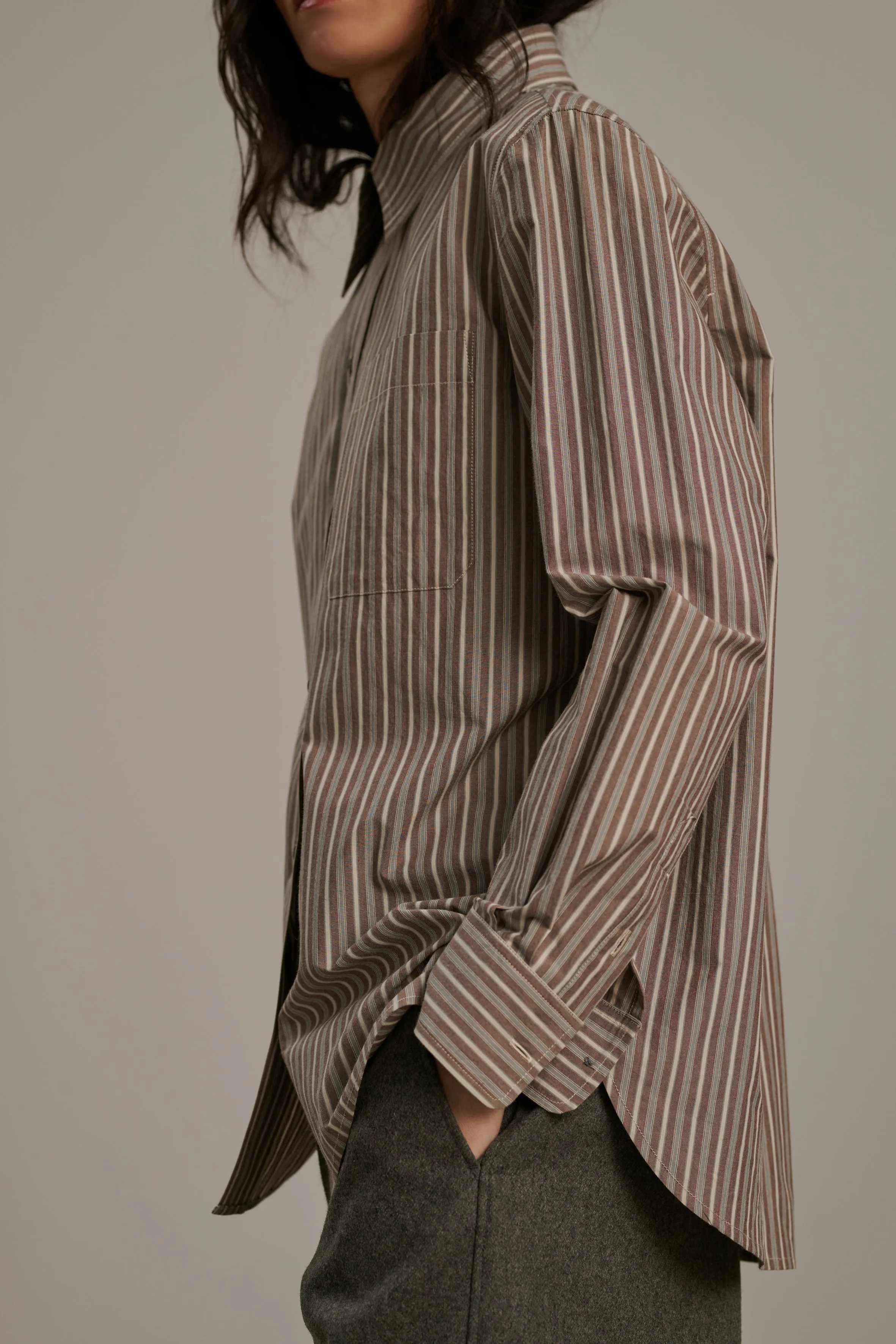 ALPHEE BROWN SHIRT