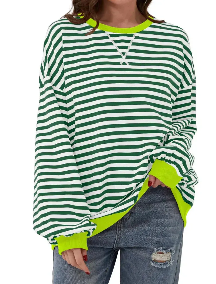 Amber | Oversized Striped Jumper