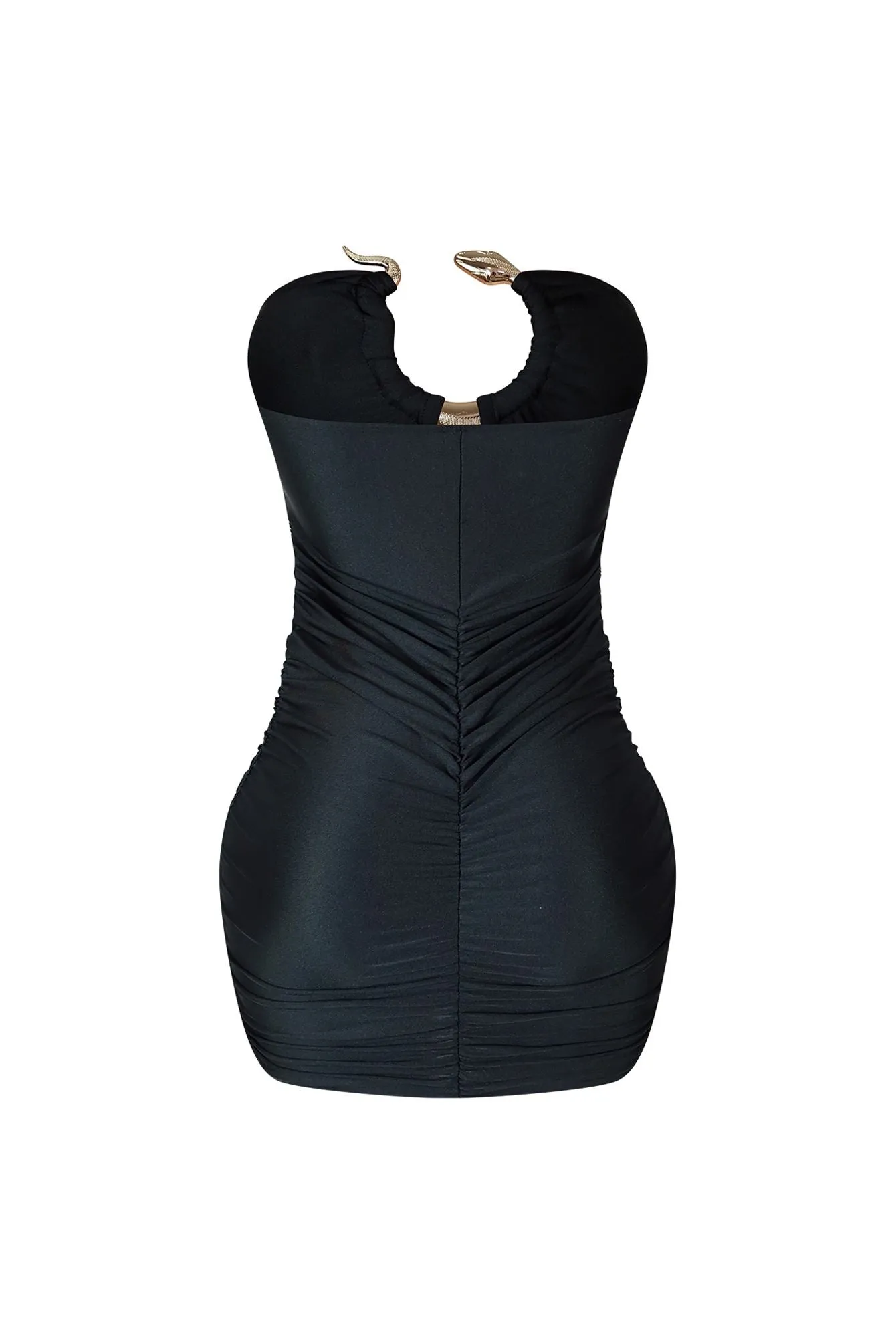 Amira Strapless Snake Mini Dress