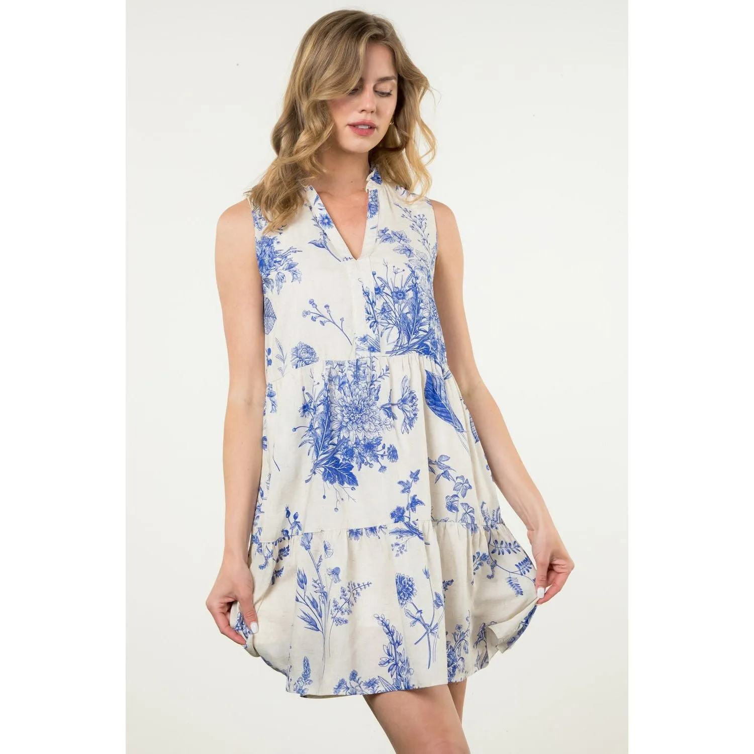 Anita Sleeveless Floral THML Dress