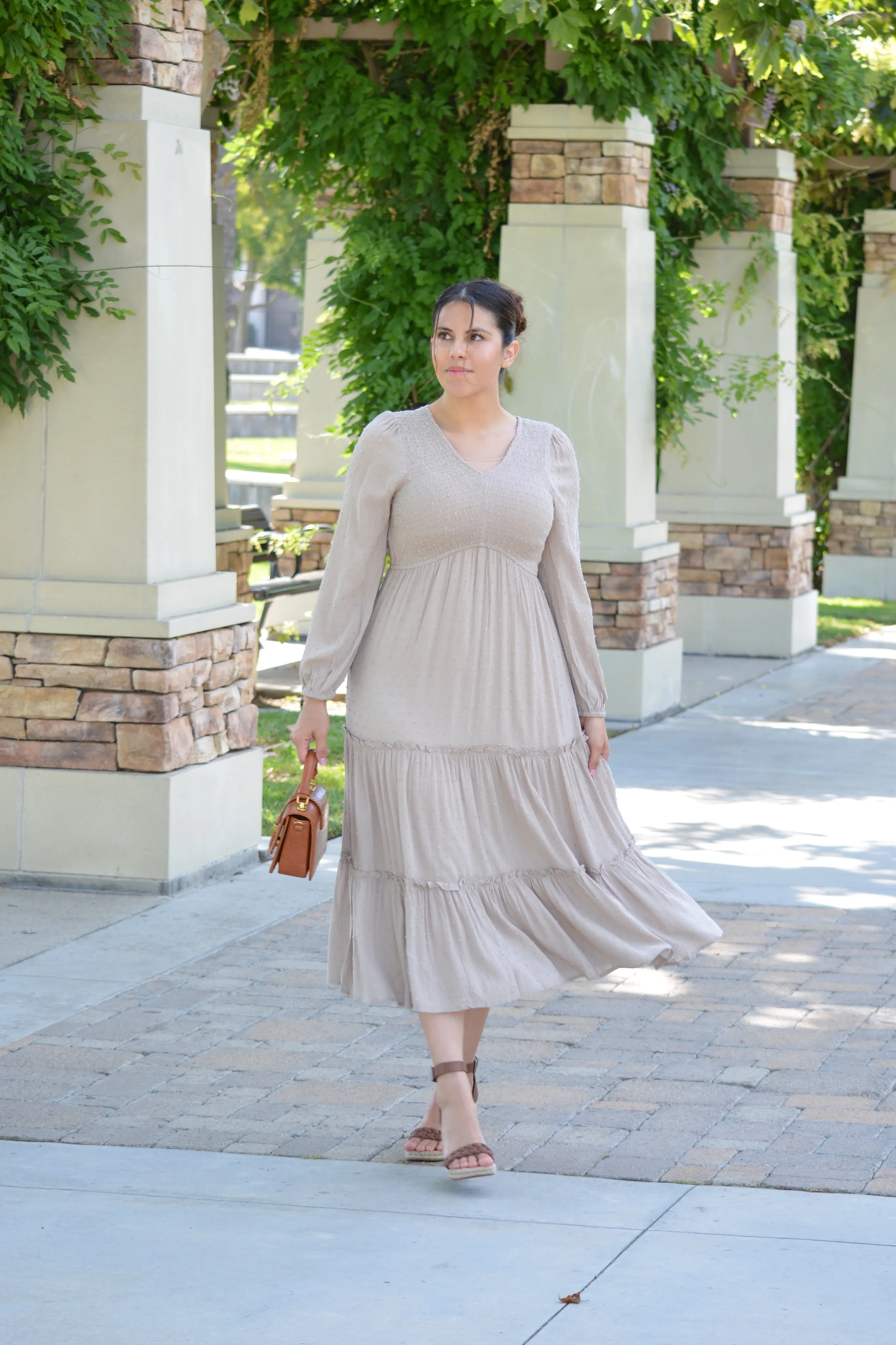 Annalise Embroided Smocked Dress