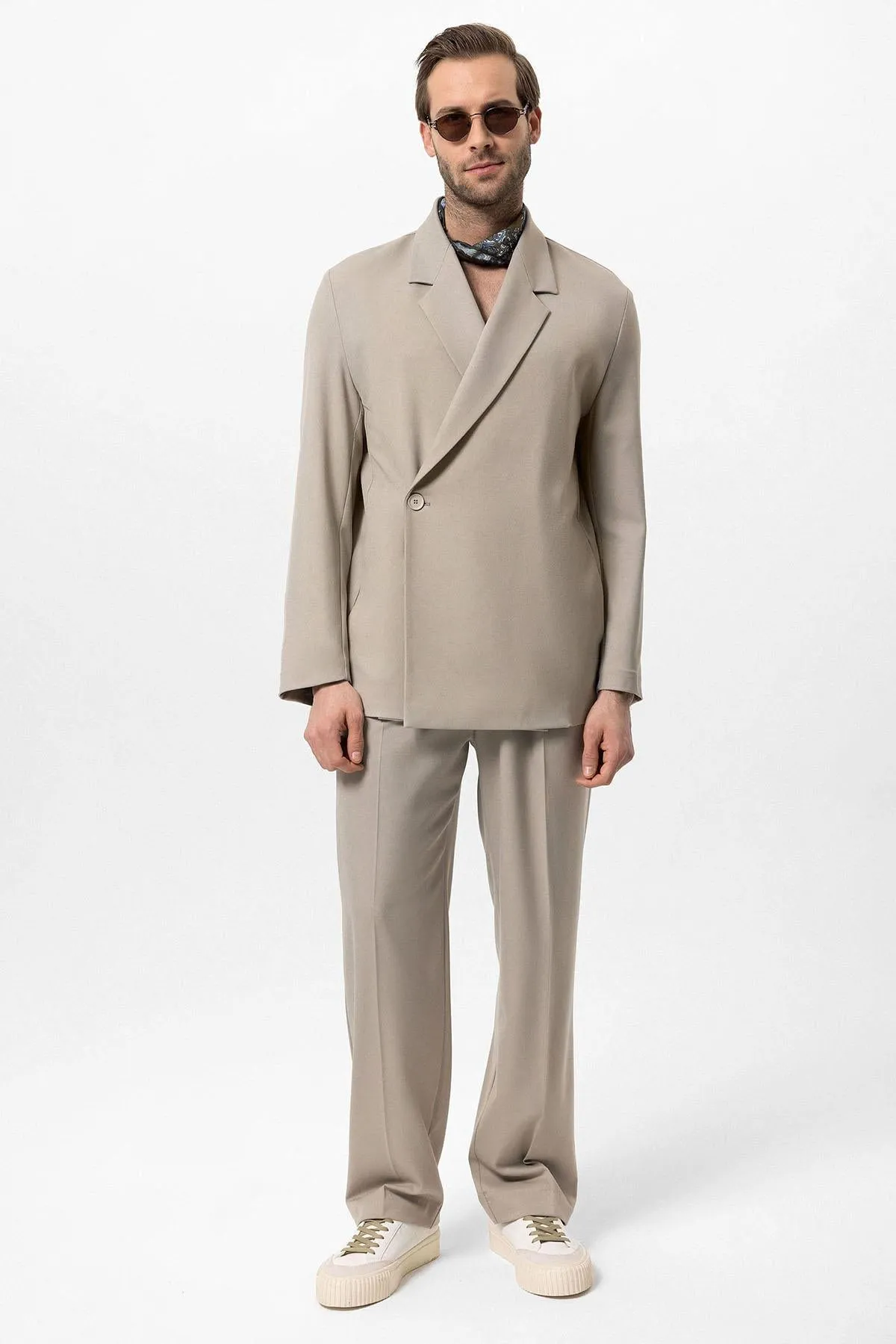 ANT Double Breasted Closure Hidden Pocket Men's Blazer Jacket - Wauwatosa
