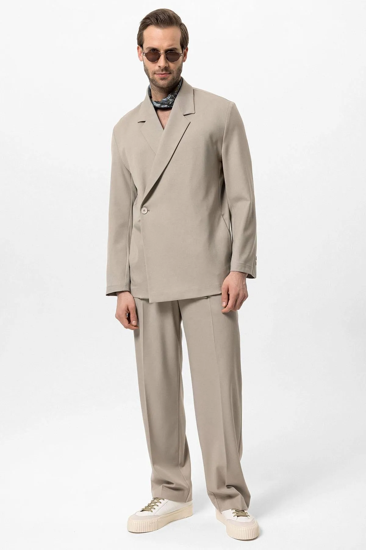 ANT Double Breasted Closure Hidden Pocket Men's Blazer Jacket - Wauwatosa