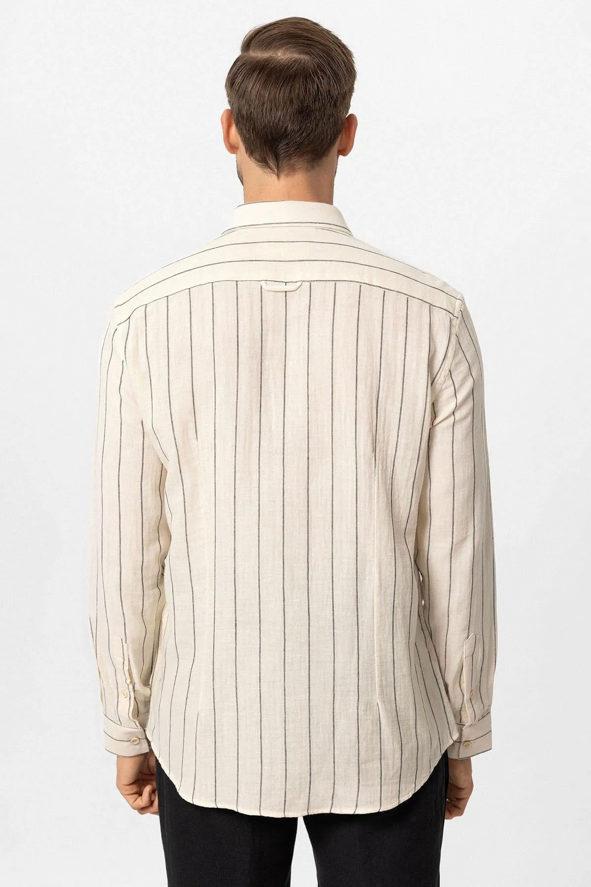 ANT Slim Fit Striped Men's Shirt - Arcadia