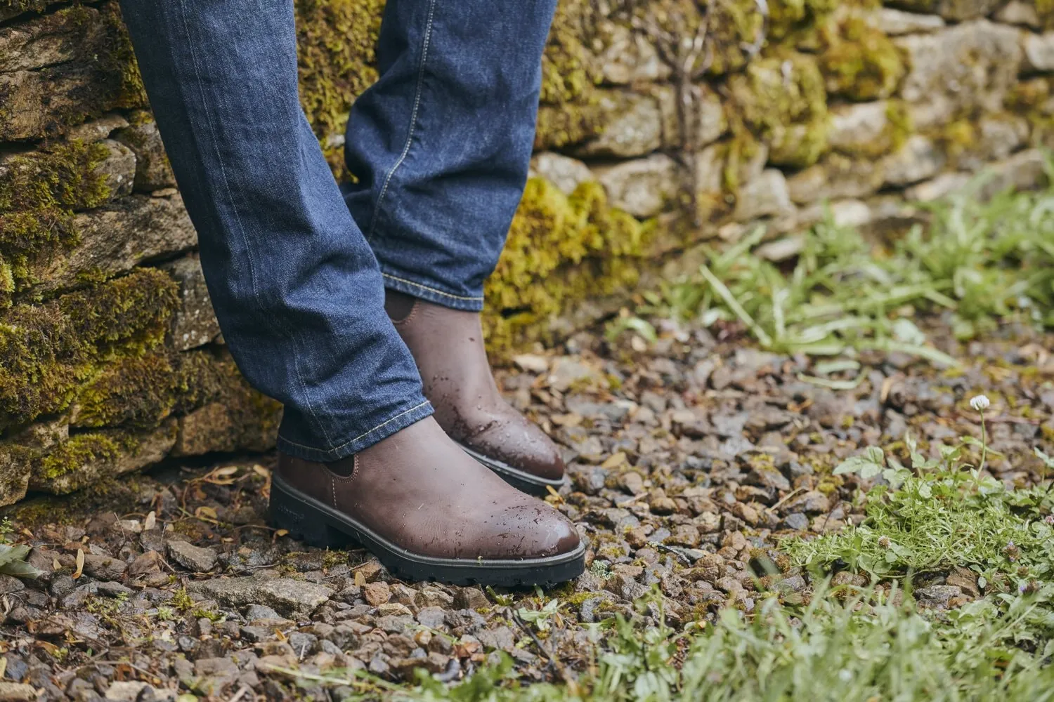 Antrim chelsea støvle, Old Rum brun, læder m. GORE-TEX