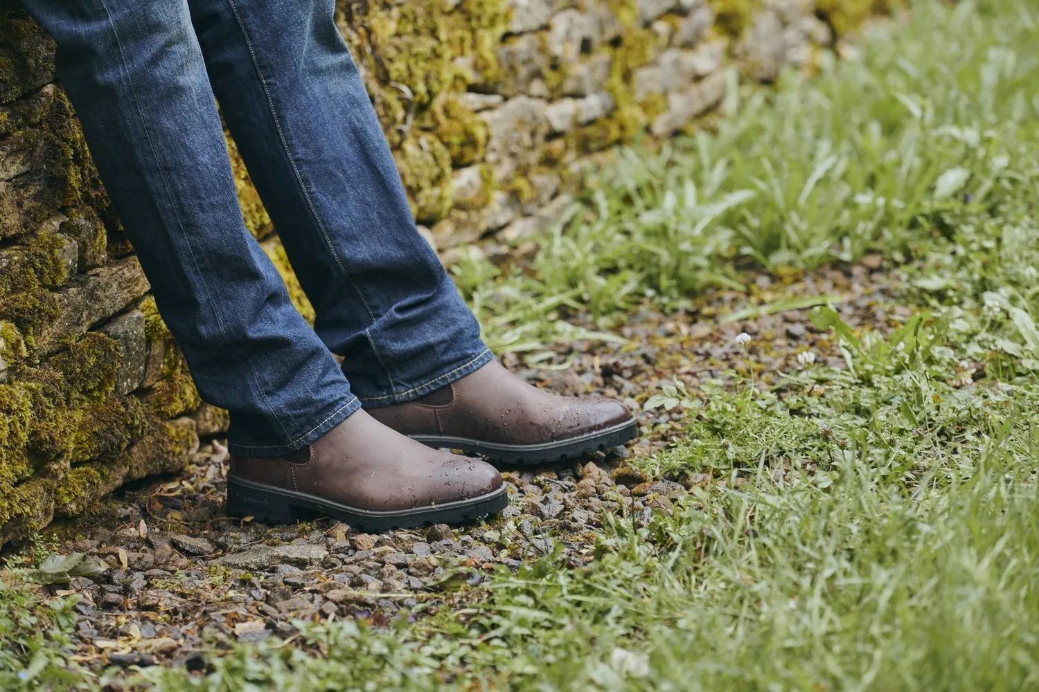 Antrim chelsea støvle, Old Rum brun, læder m. GORE-TEX