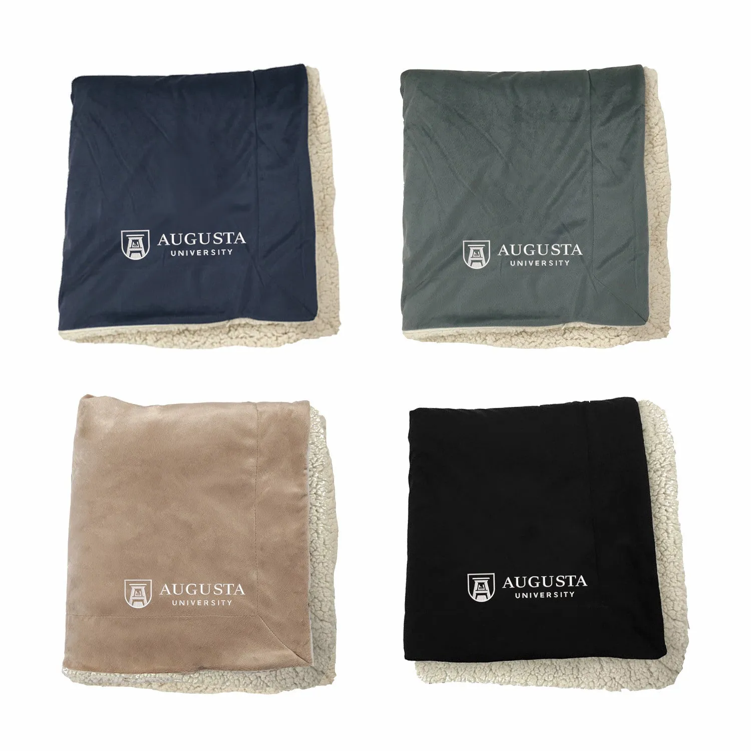 Augusta University Sherpa Lined Blanket
