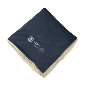 Augusta University Sherpa Lined Blanket