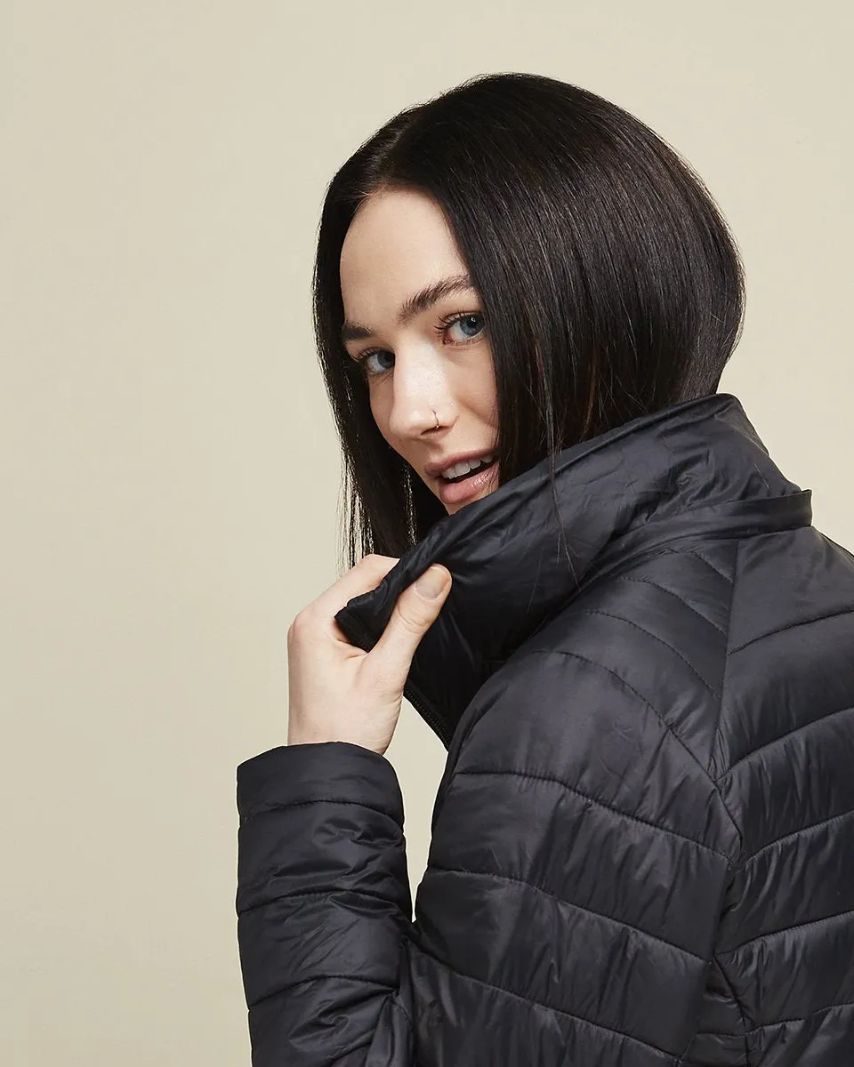 Aura Women’s Heated Jacket (Black) by Kelvin Coats