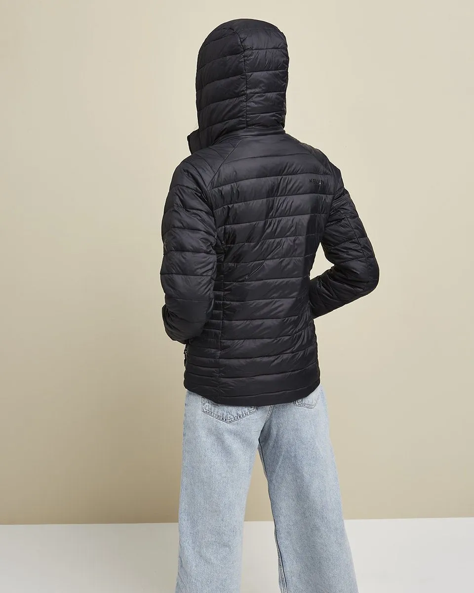 Aura Women’s Heated Jacket (Black) by Kelvin Coats