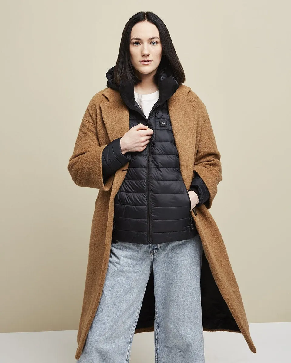Aura Women’s Heated Jacket (Black) by Kelvin Coats