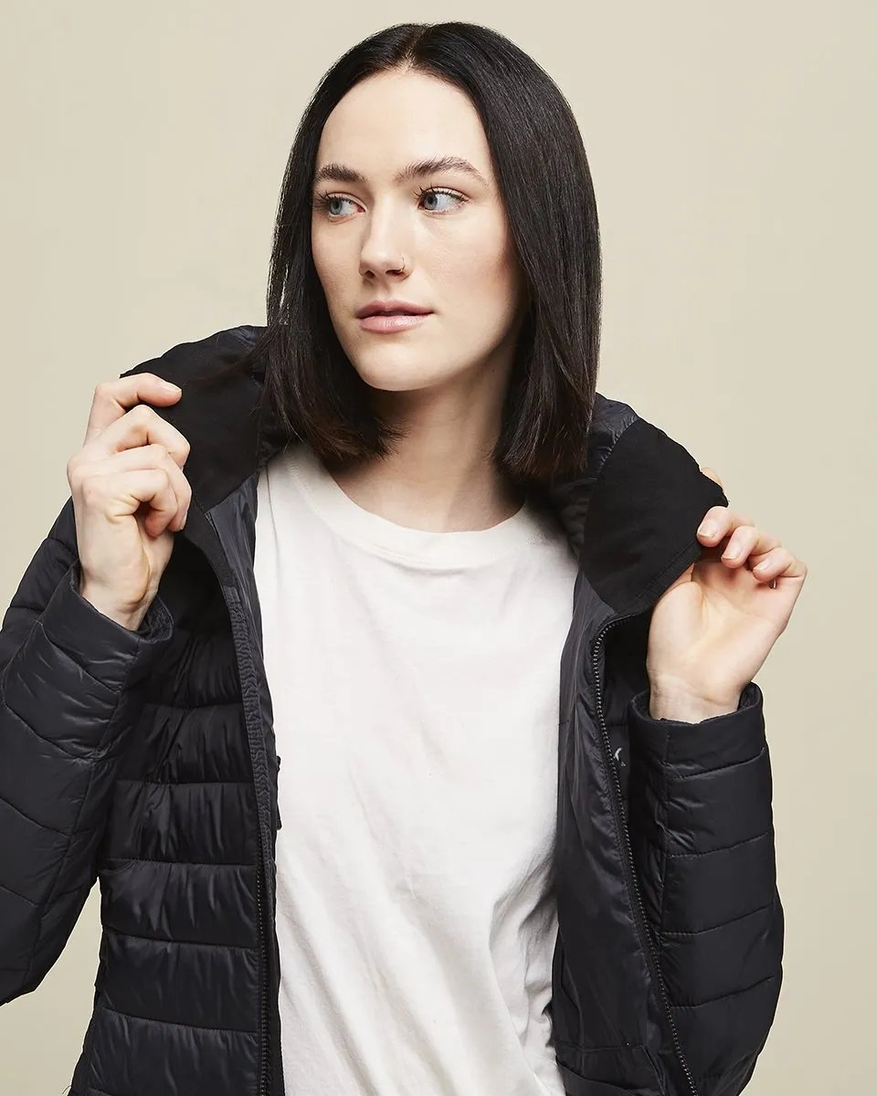 Aura Women’s Heated Jacket (Black) by Kelvin Coats