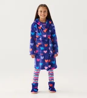 Baby Girls Hearts Fleece Robe