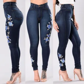 Beautiful Embroidered Jeans For Women's - GlamzLife