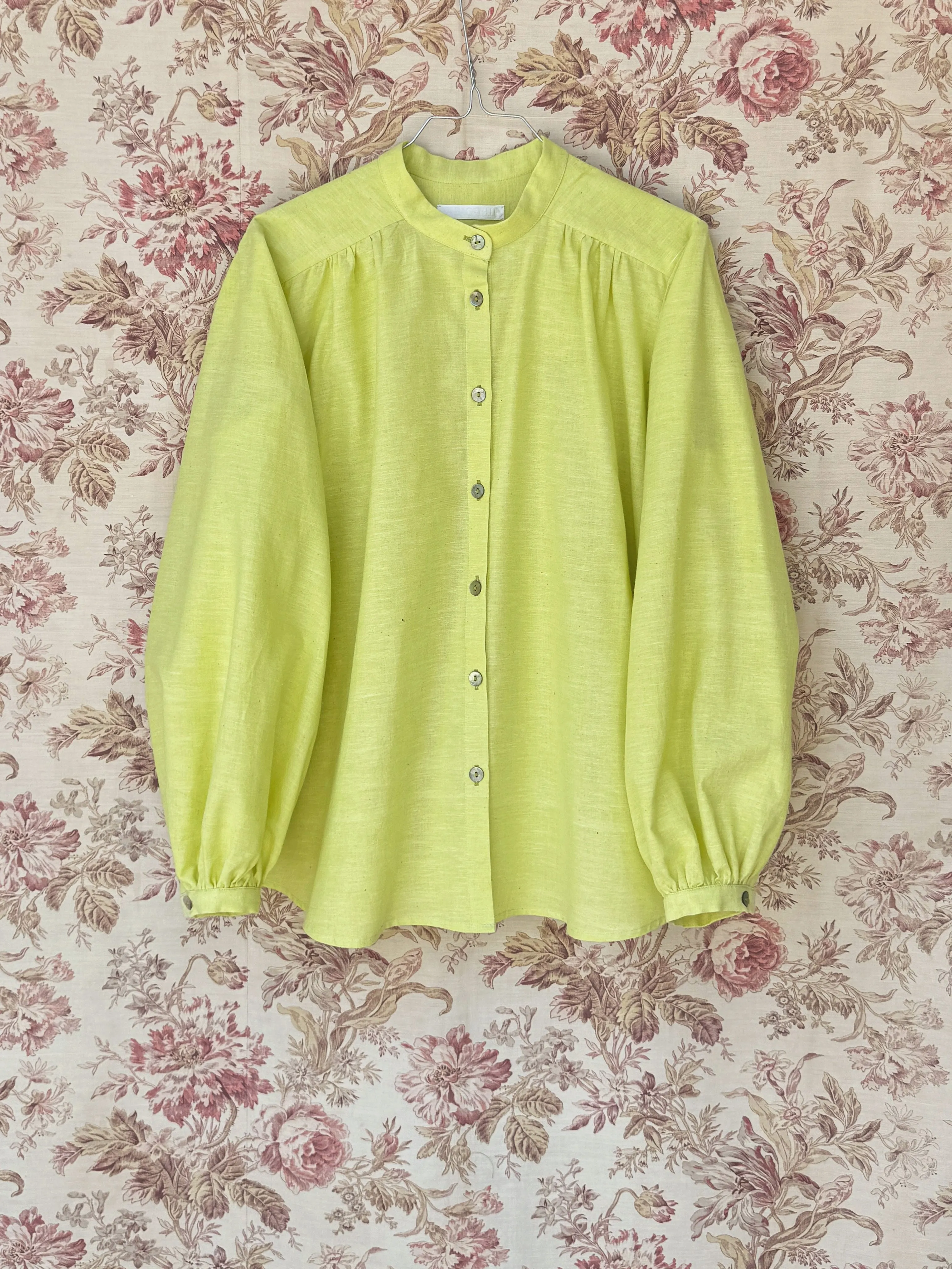 Bendix Shirt, neon Hand loomed cotton khadi