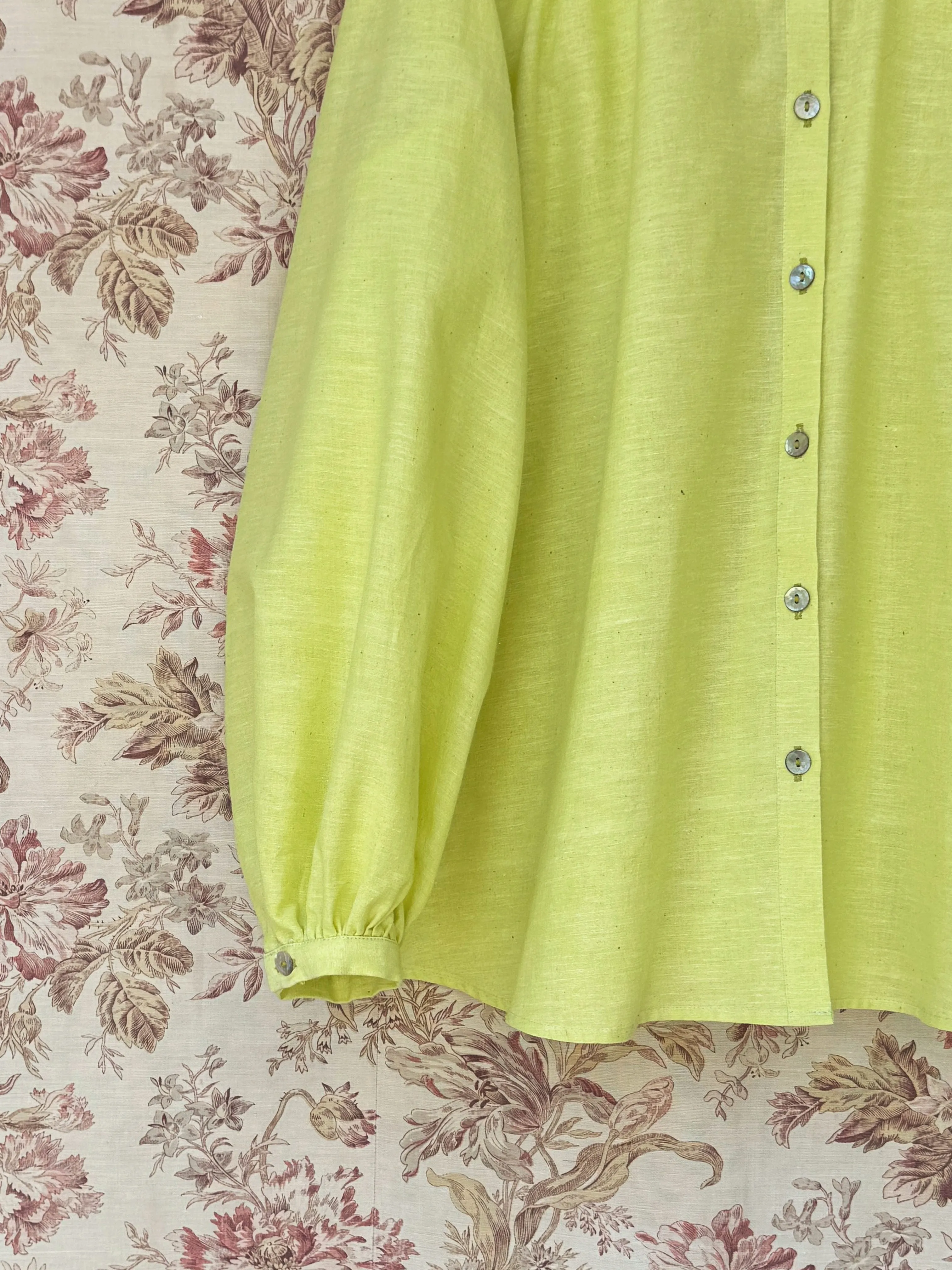 Bendix Shirt, neon Hand loomed cotton khadi
