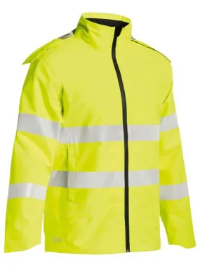 BISLEY Taped Hi Vis Lightweight Ripstop Rain Jacket BJ6927T