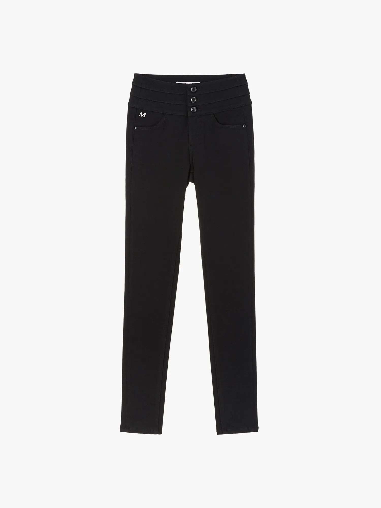 Black High Waisted Slim Fit Jeans