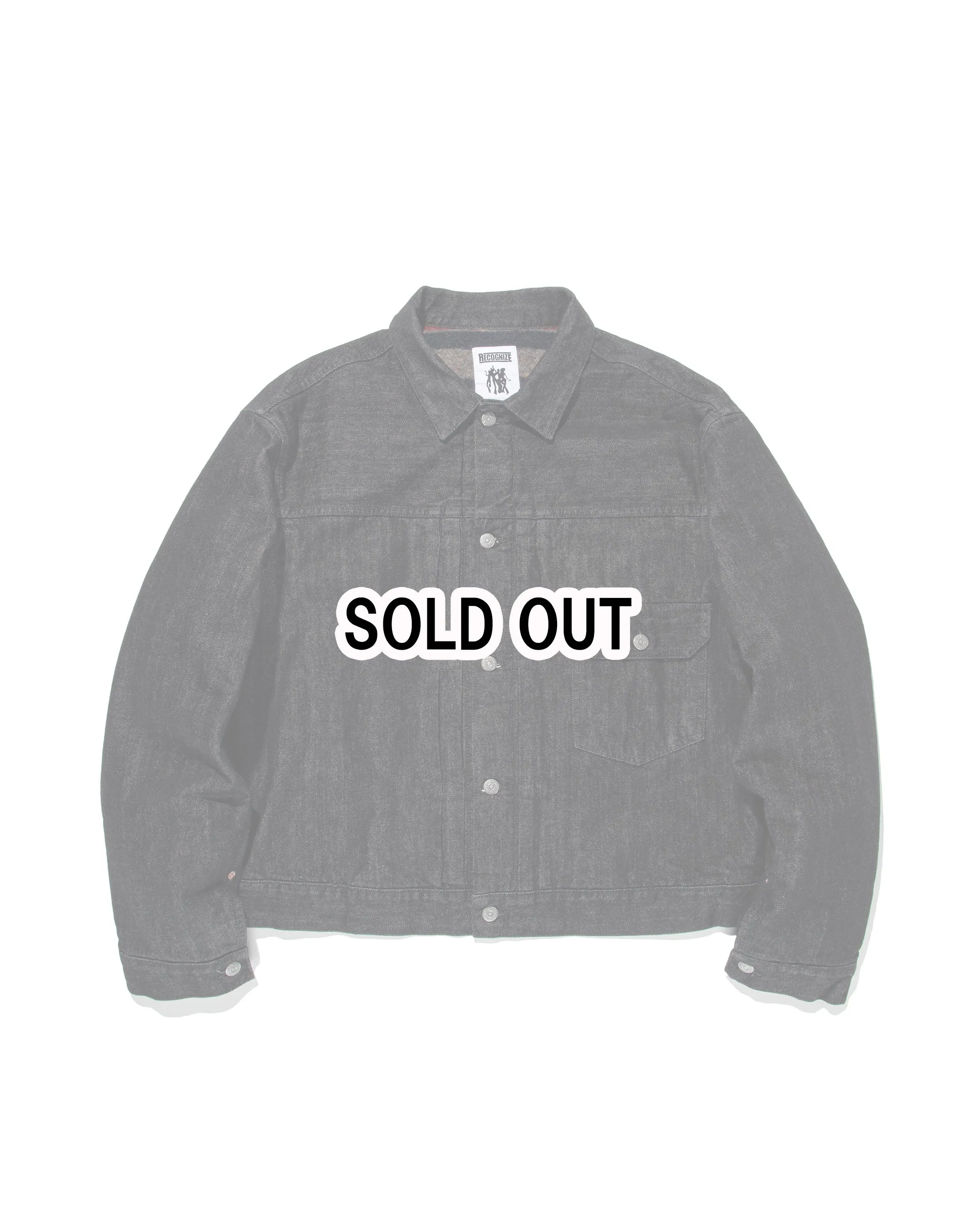 BLANKET LINED BLACK DENIM JACKET