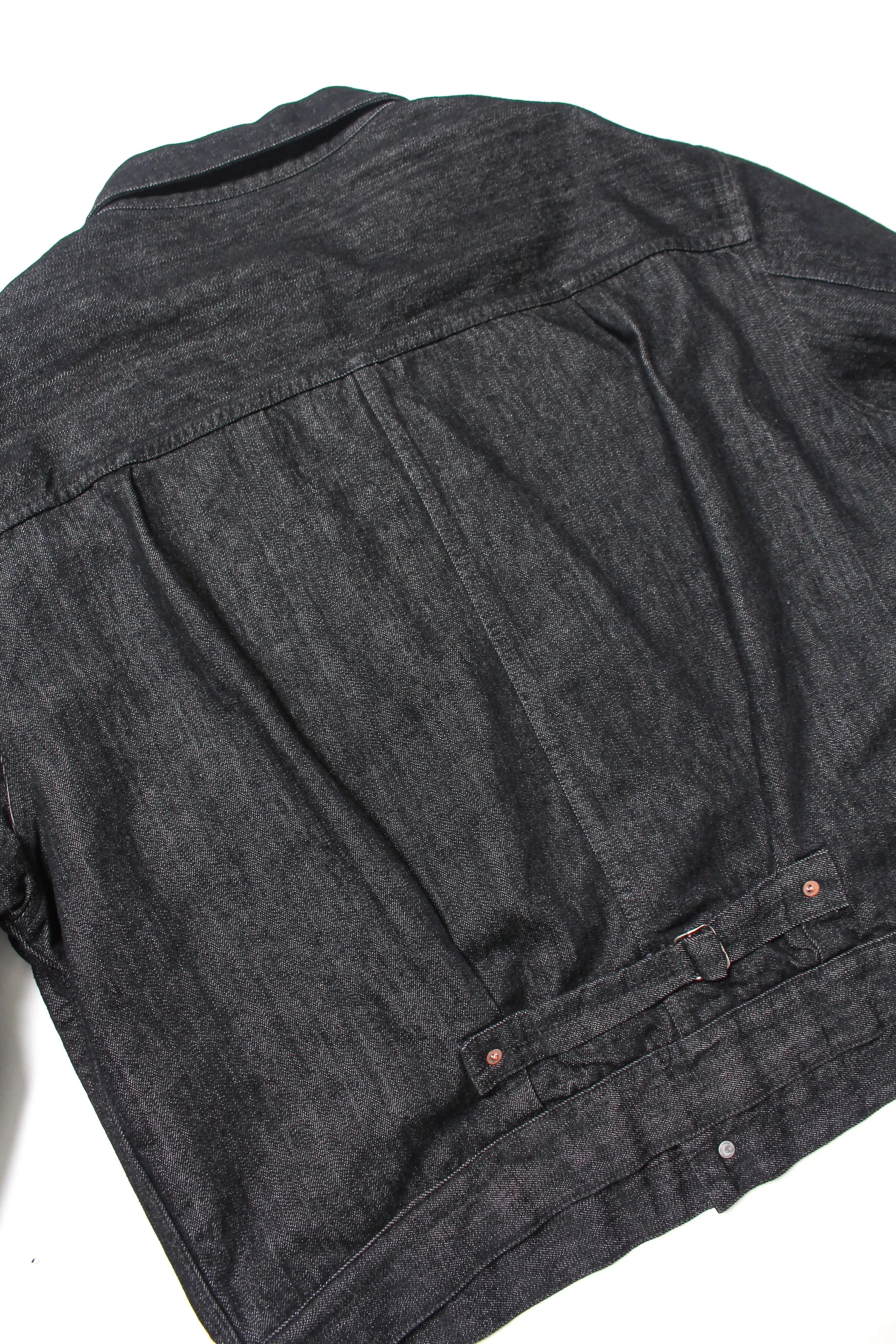 BLANKET LINED BLACK DENIM JACKET
