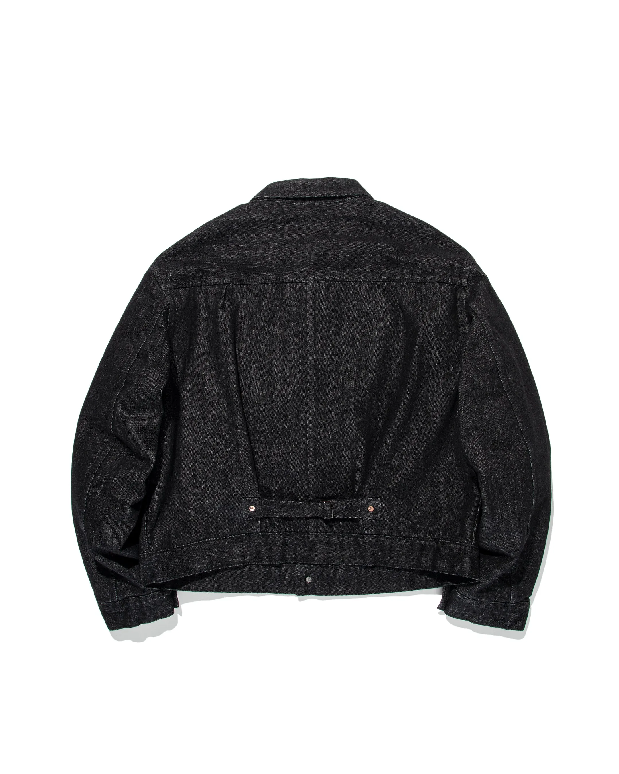 BLANKET LINED BLACK DENIM JACKET