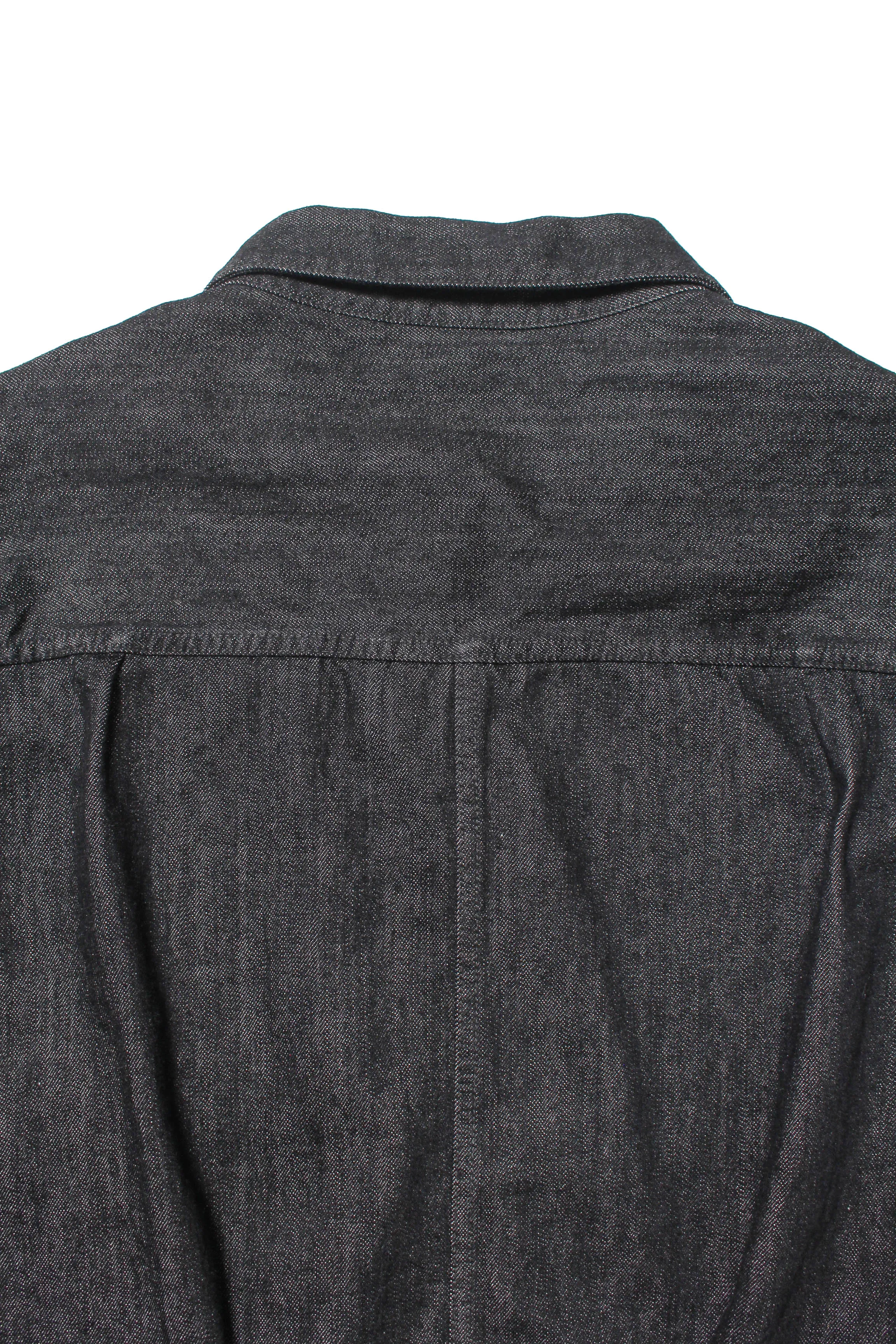 BLANKET LINED BLACK DENIM JACKET
