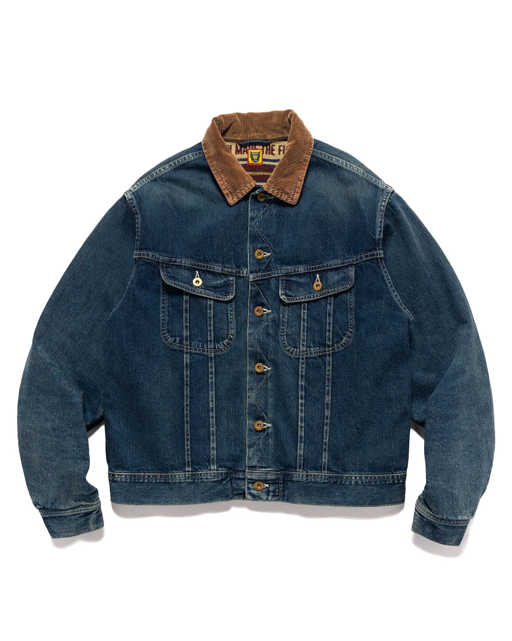 Blanket Lined Denim Work Jacket Indigo