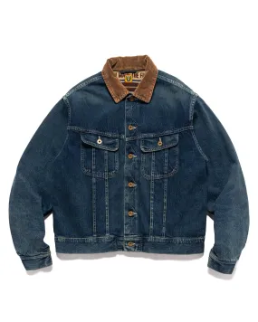 Blanket Lined Denim Work Jacket Indigo