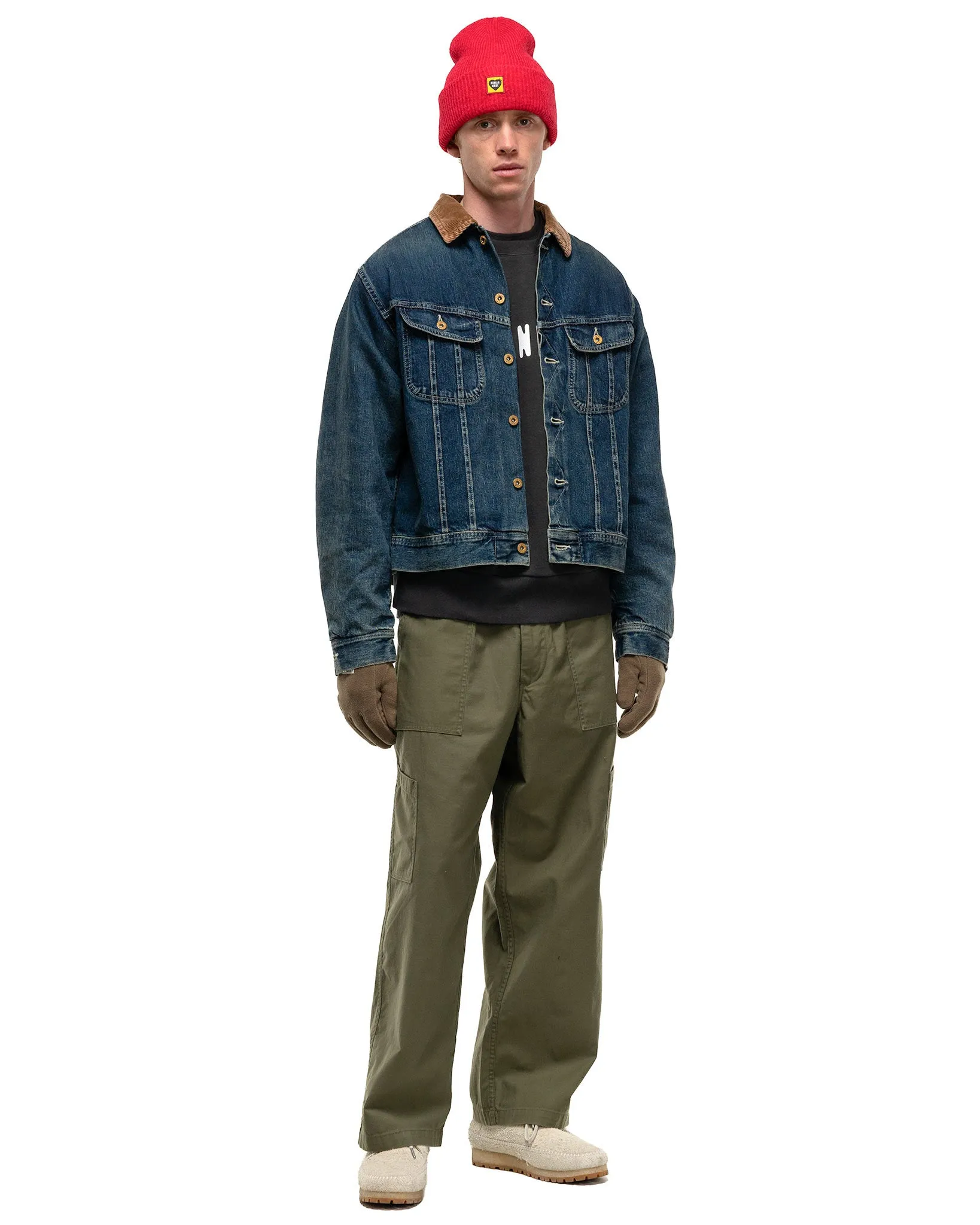 Blanket Lined Denim Work Jacket Indigo