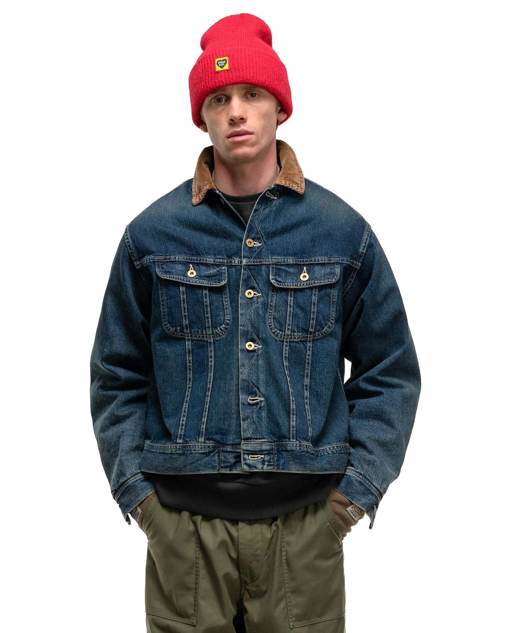 Blanket Lined Denim Work Jacket Indigo