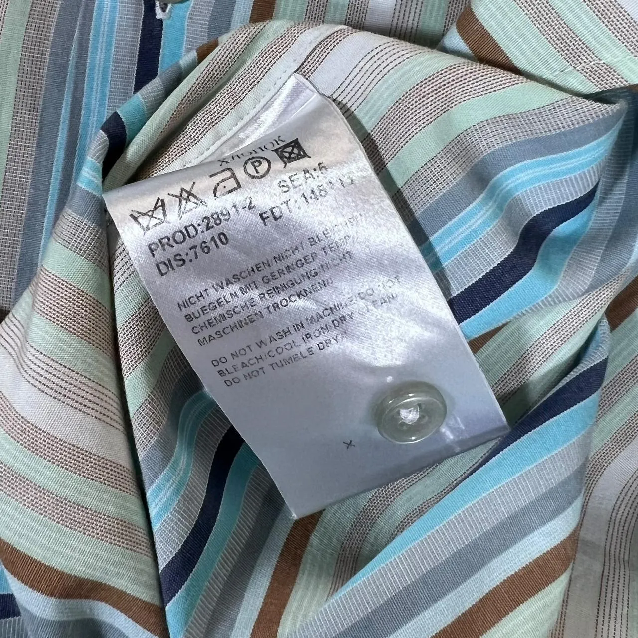 BOSS Hugo Boss Classic Multi Striped Long Sleeve Cotton Dress Shirt