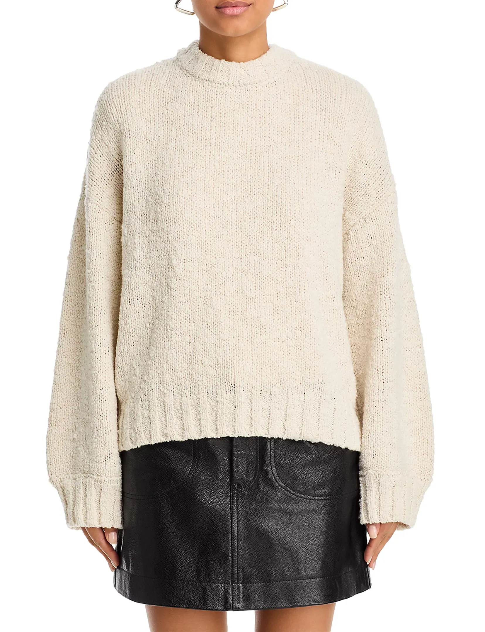 Bouclé Sweater, Cream