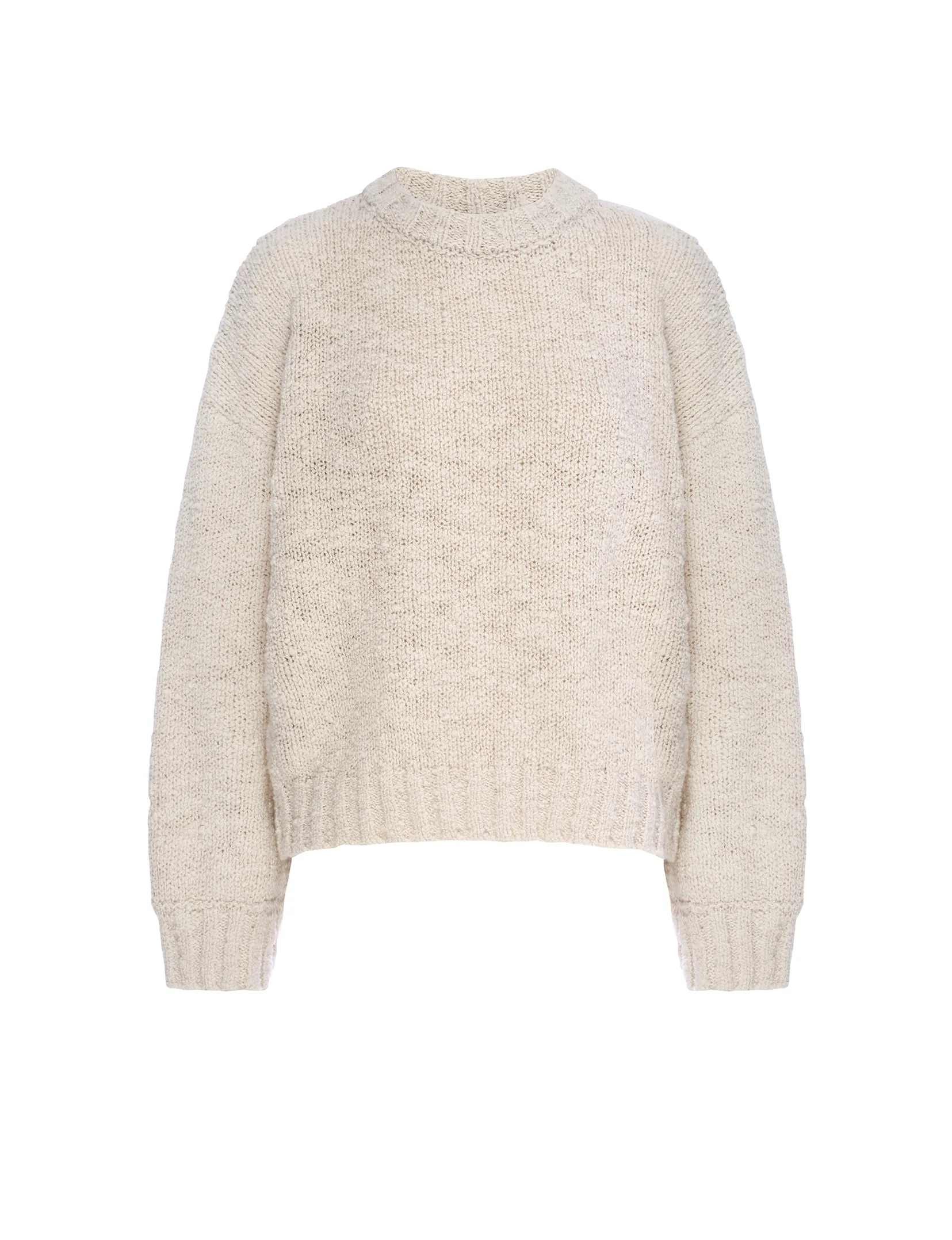 Bouclé Sweater, Cream