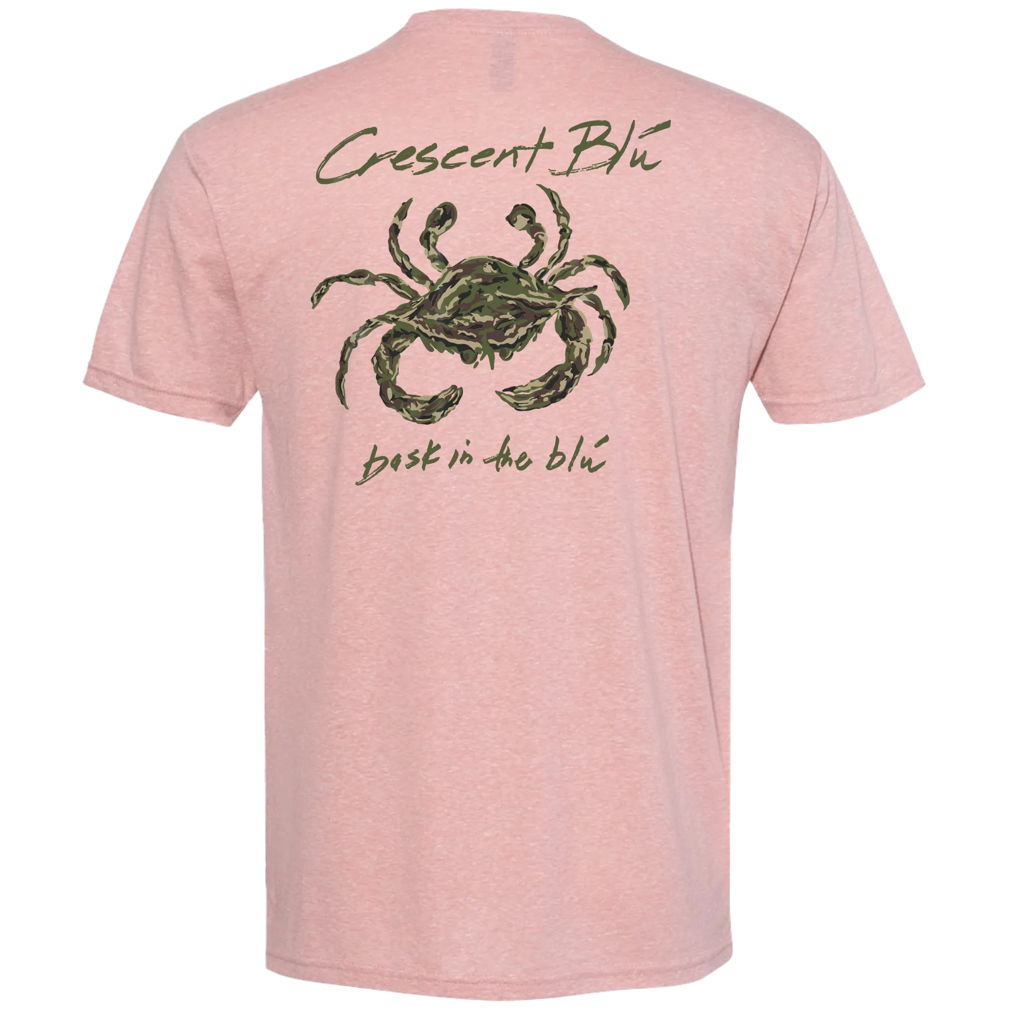 Camo Crab Adult Short Sleeve T-shirt