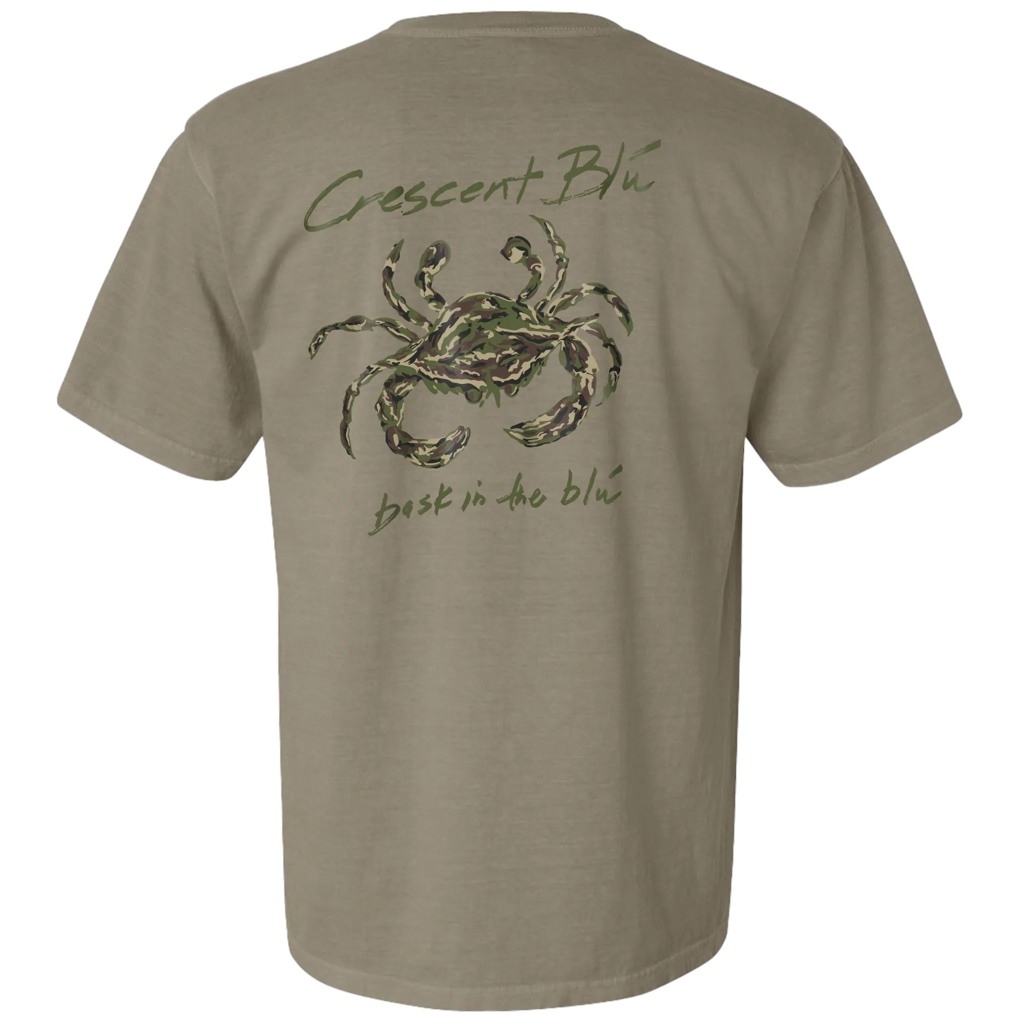 Camo Crab Adult Short Sleeve T-shirt