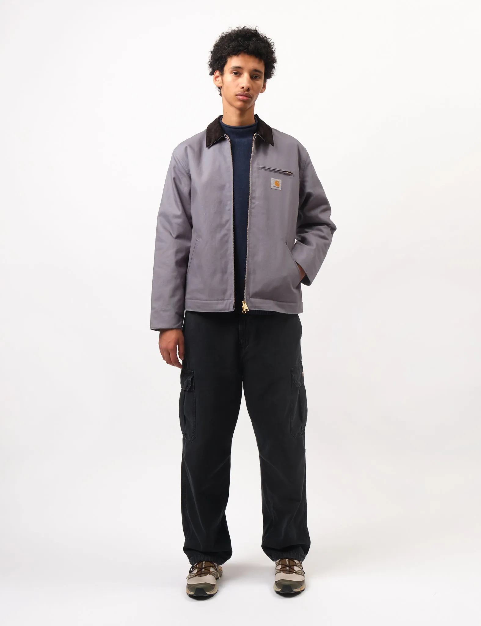 Carhartt WIP Detroit Jacket (Blanket Lined) - Dove Grey