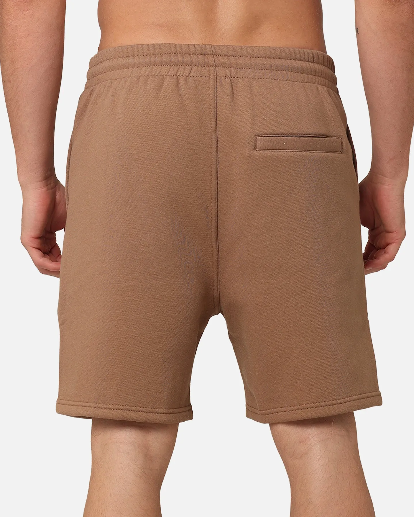 Carre Floral Fleece Shorts Brown
