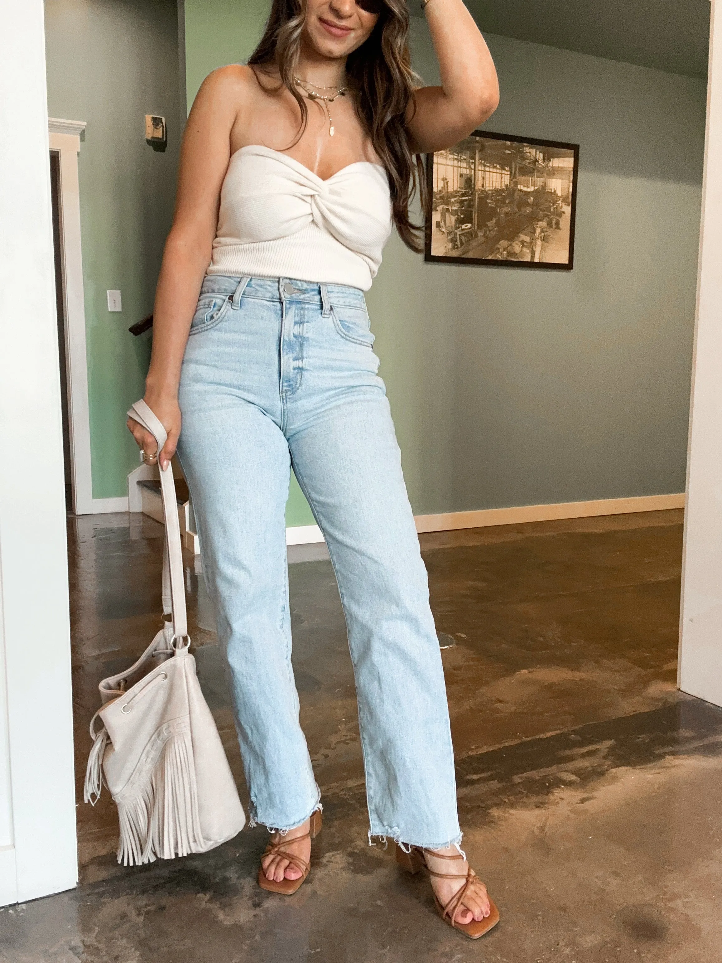 Clean Straight Stretch Jeans