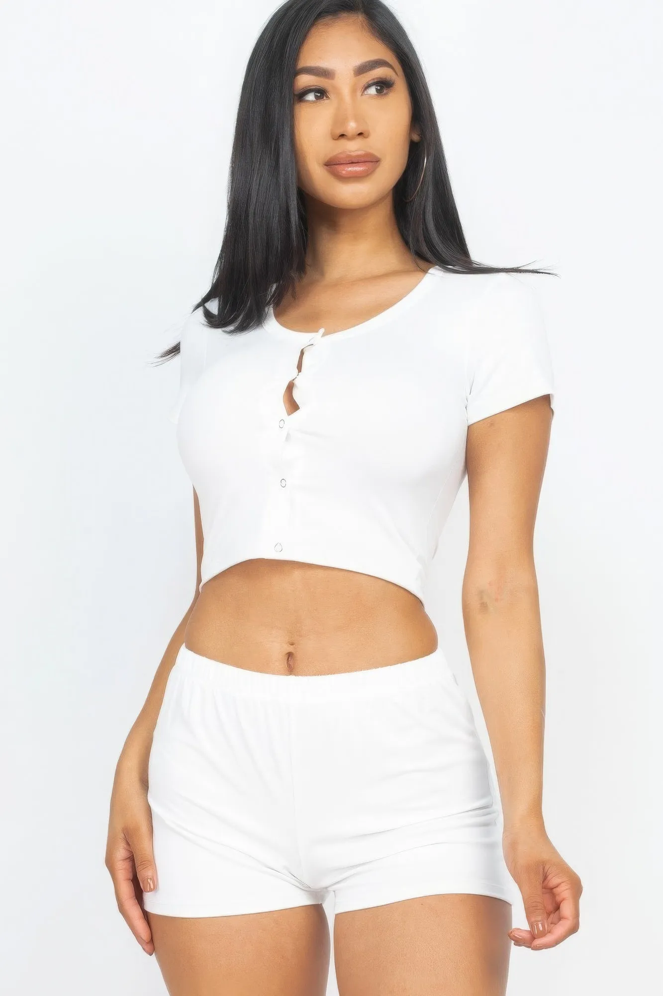 Comfy Crop Tank Top and Shorts Set