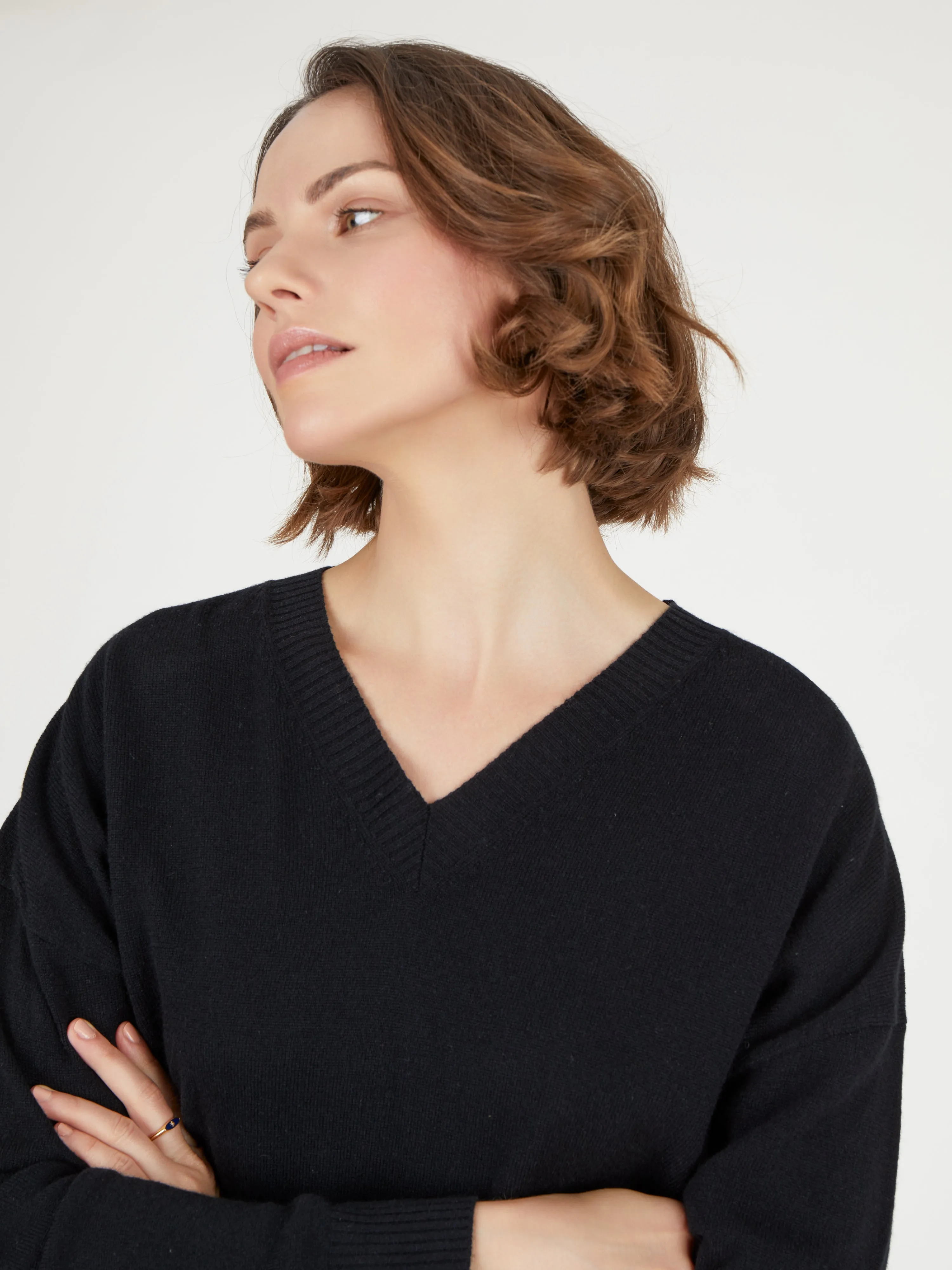 Core Standard 100% Cashmere V Neck Jumper