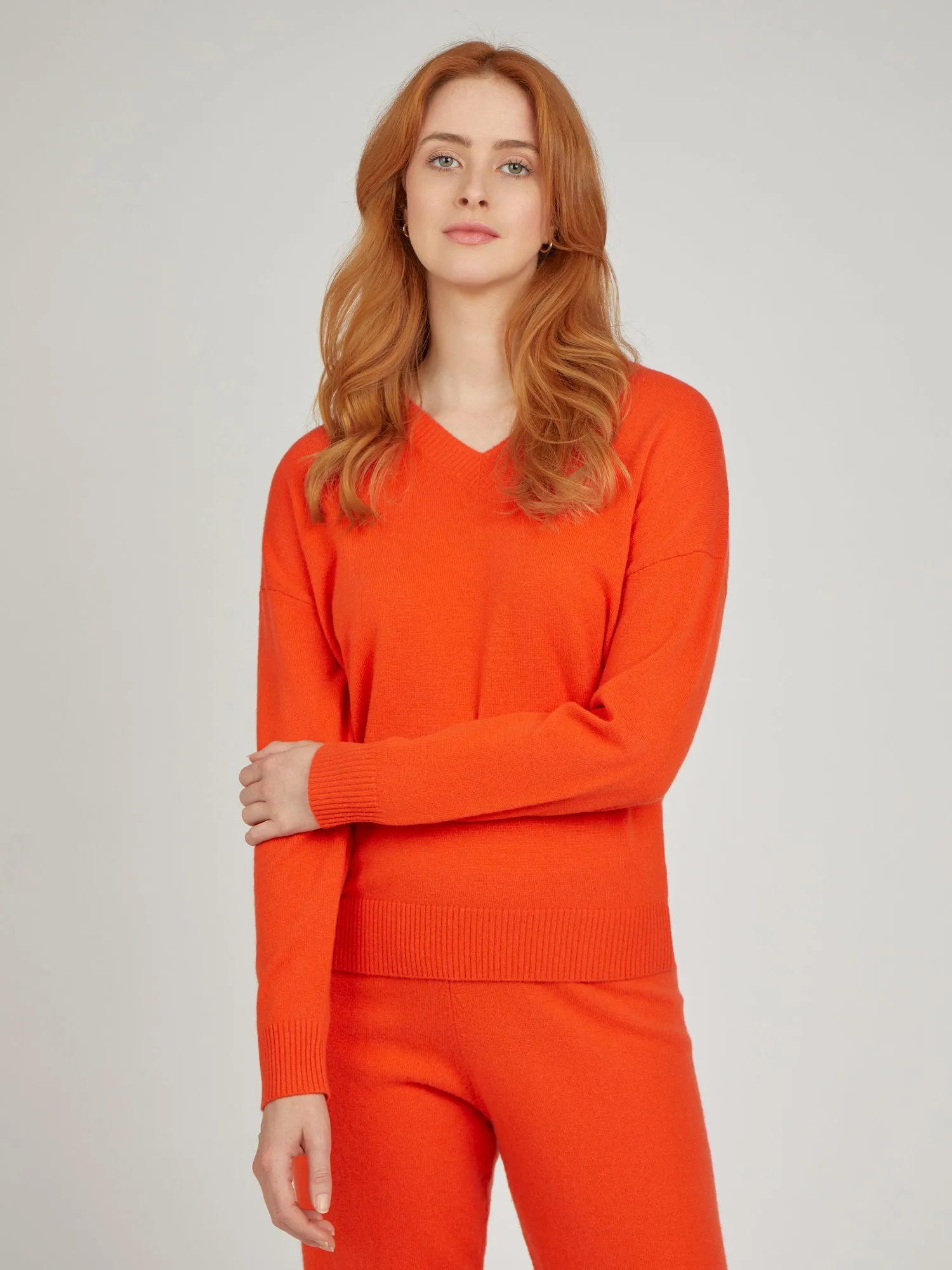 Core Standard 100% Cashmere V Neck Jumper