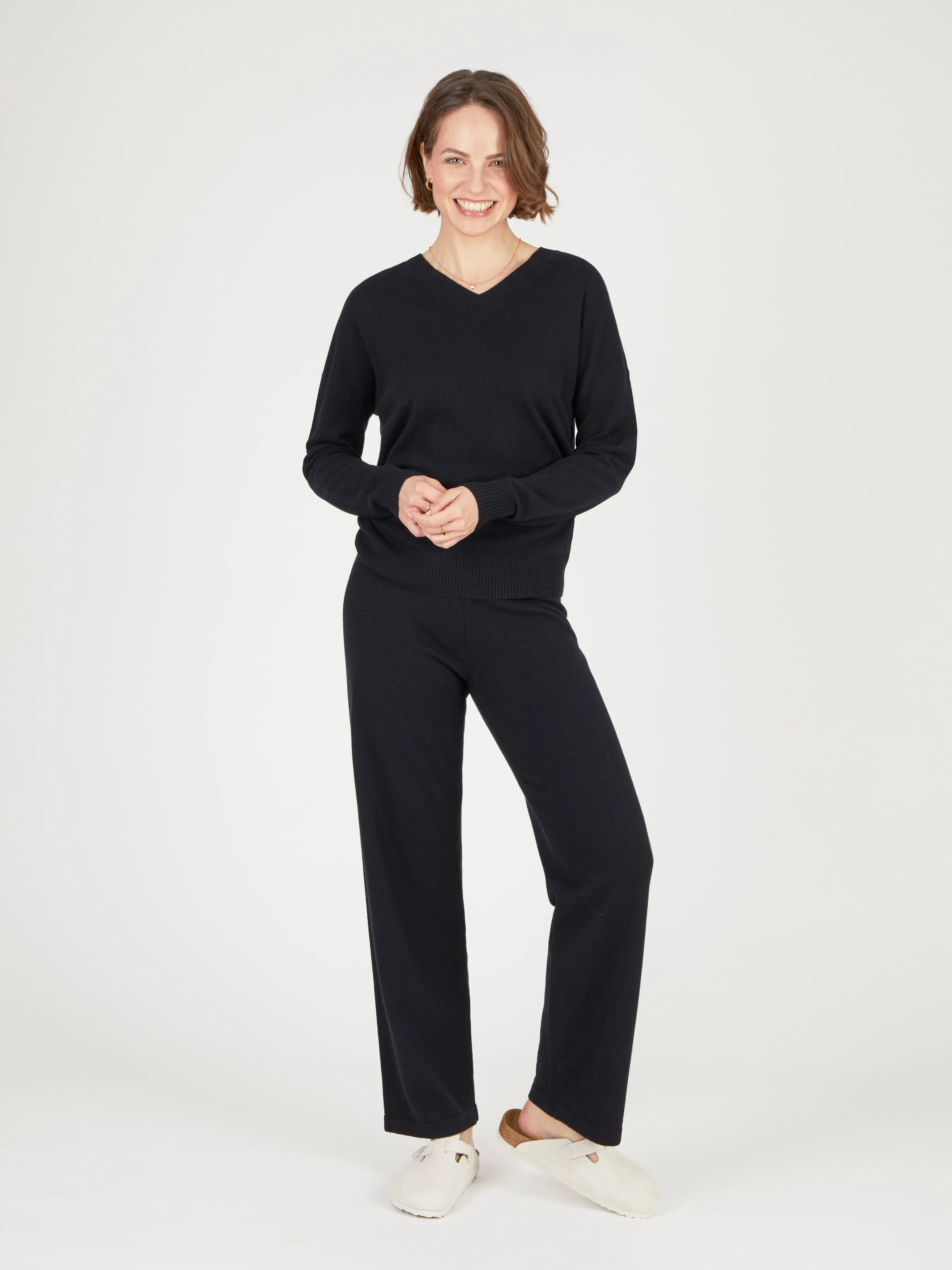 Core Standard 100% Cashmere V Neck Jumper