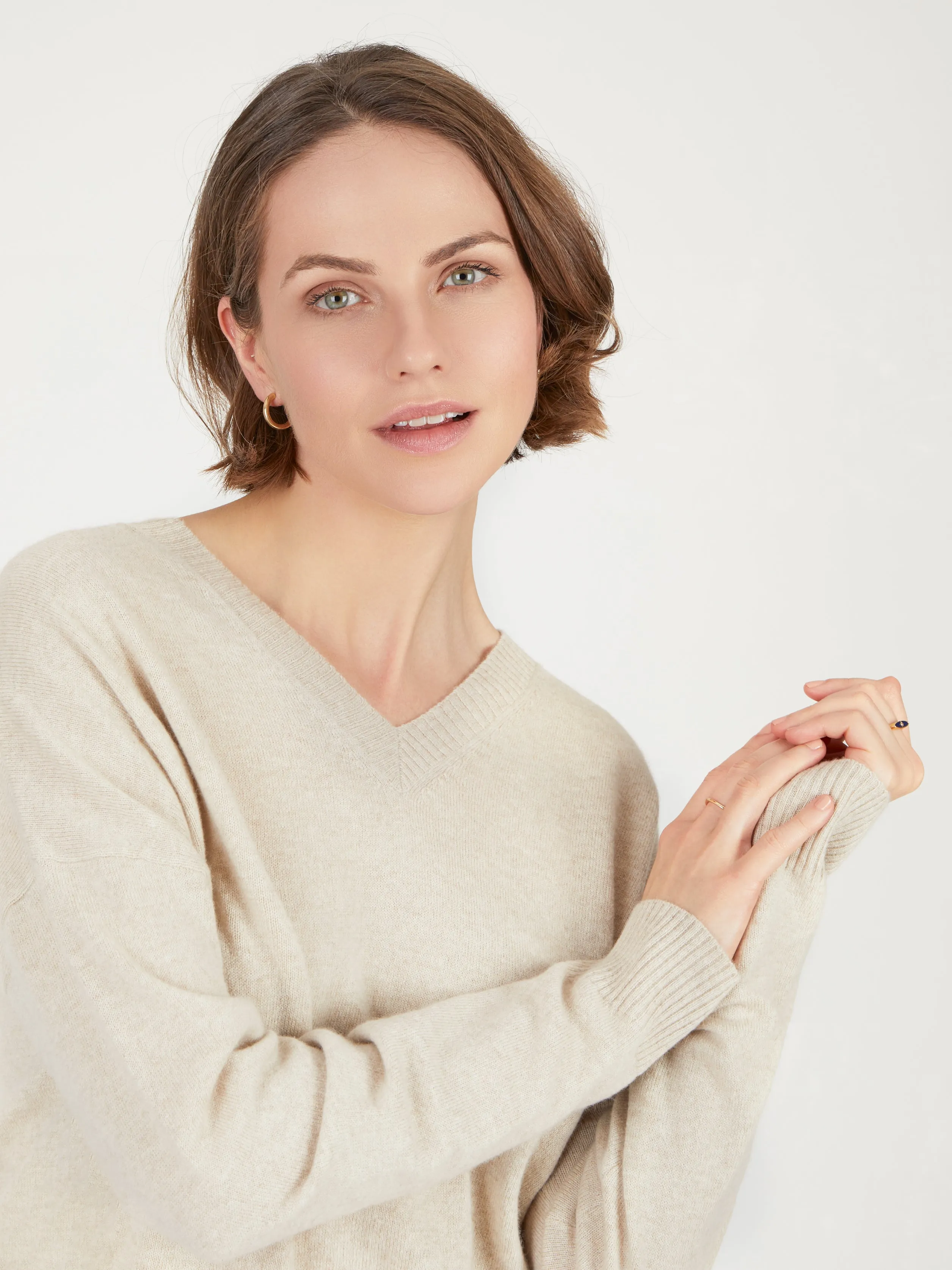 Core Standard 100% Cashmere V Neck Jumper