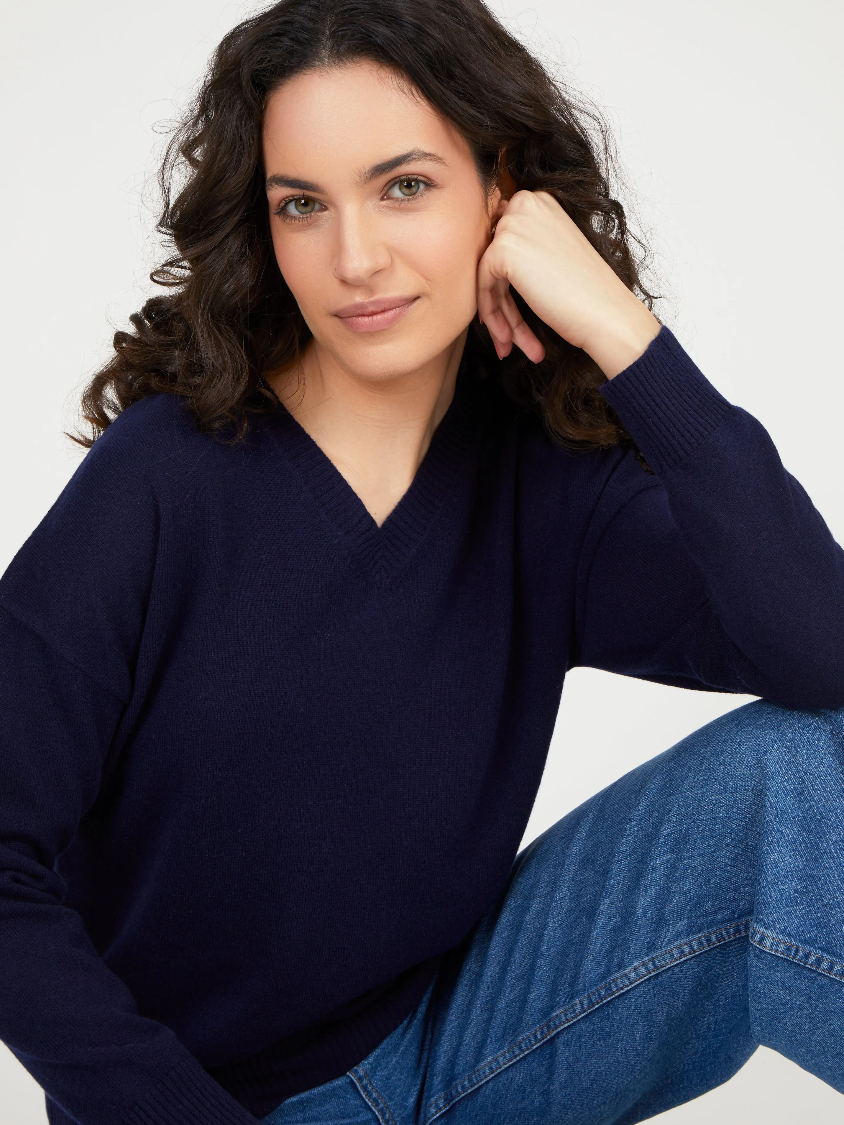 Core Standard 100% Cashmere V Neck Jumper