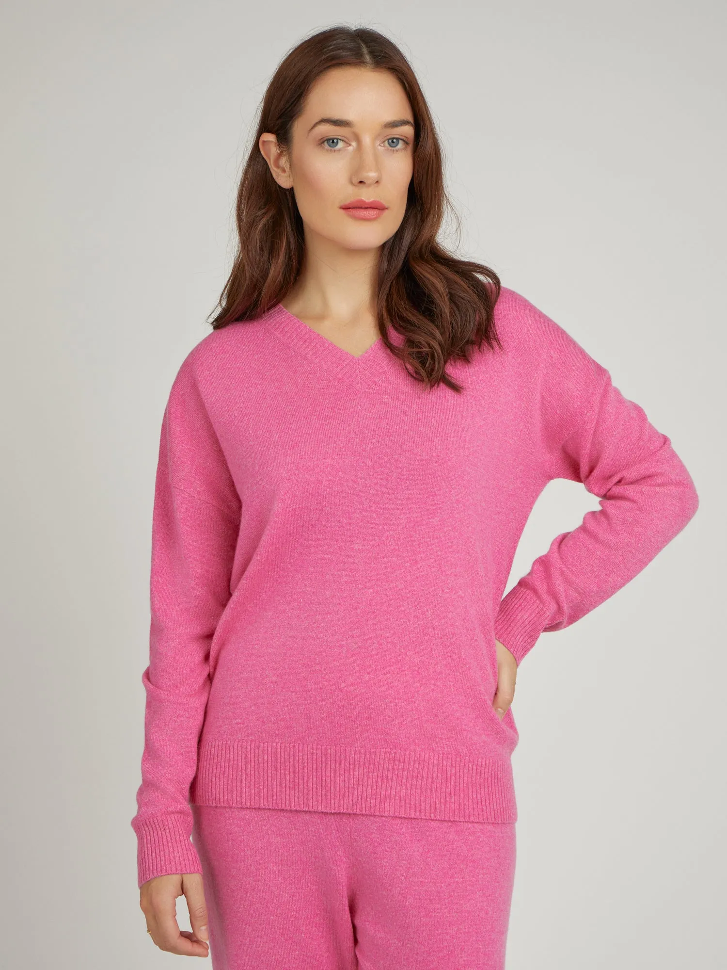 Core Standard 100% Cashmere V Neck Jumper