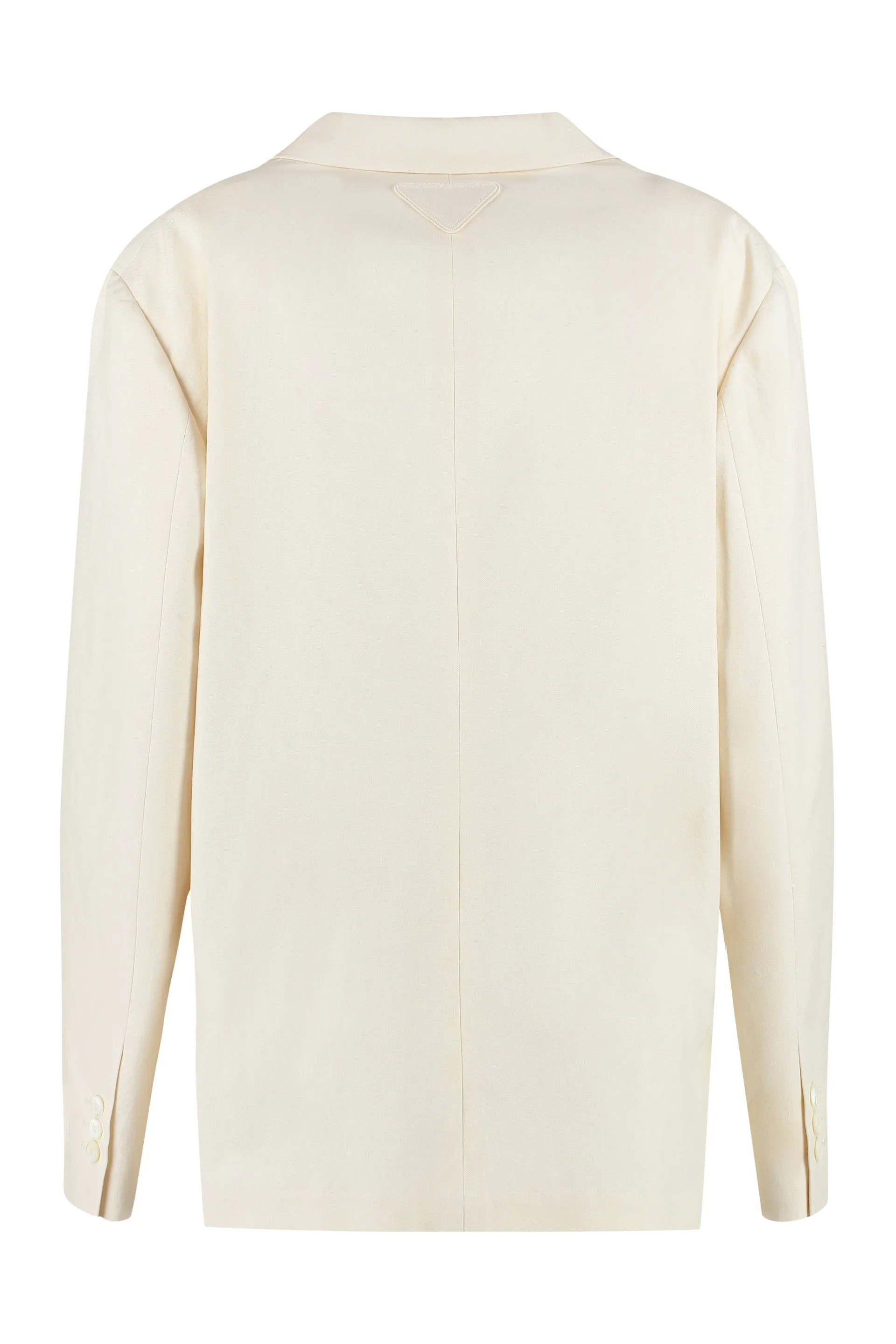 COTTON DOUBLE-BREASTED BLAZER